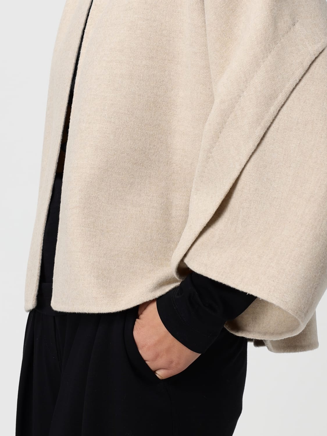 MAX MARA COAT: Coat woman Max Mara, Sand - Img 5