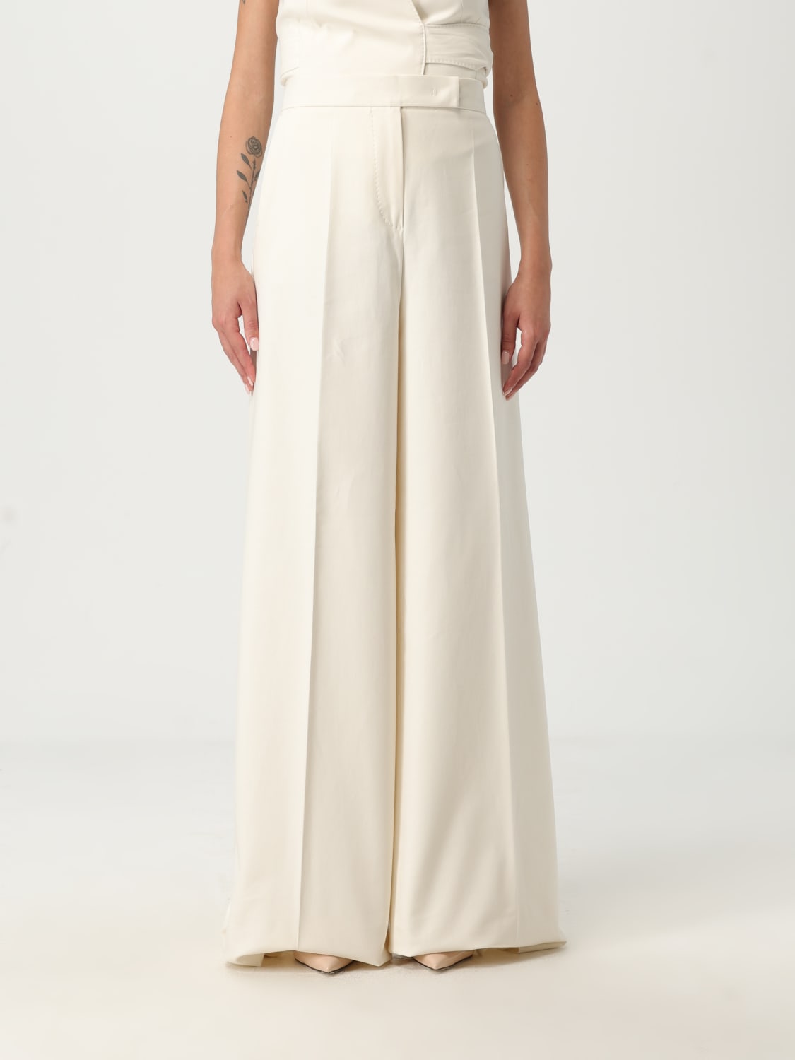 MAX MARA PANTS: Pants woman Max Mara, White - Img 1