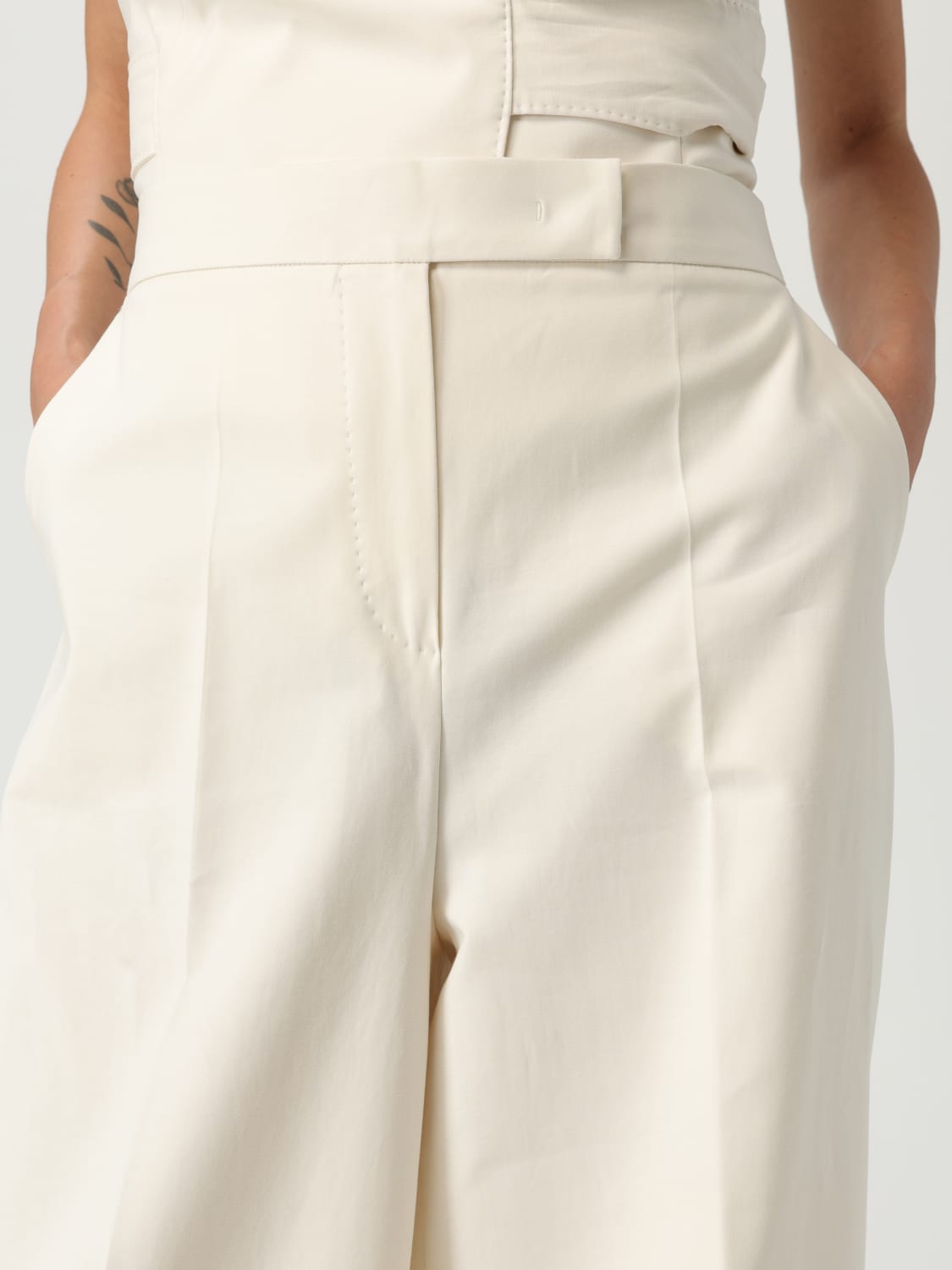 MAX MARA PANTS: Pants woman Max Mara, White - Img 5