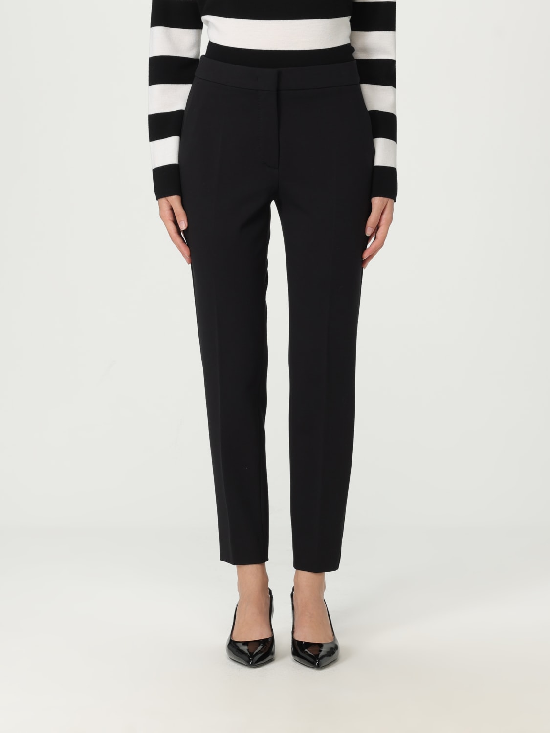 パンツ MAX MARA Woman Pants Black 2321360136600 002 Black wool pants | Max Mara