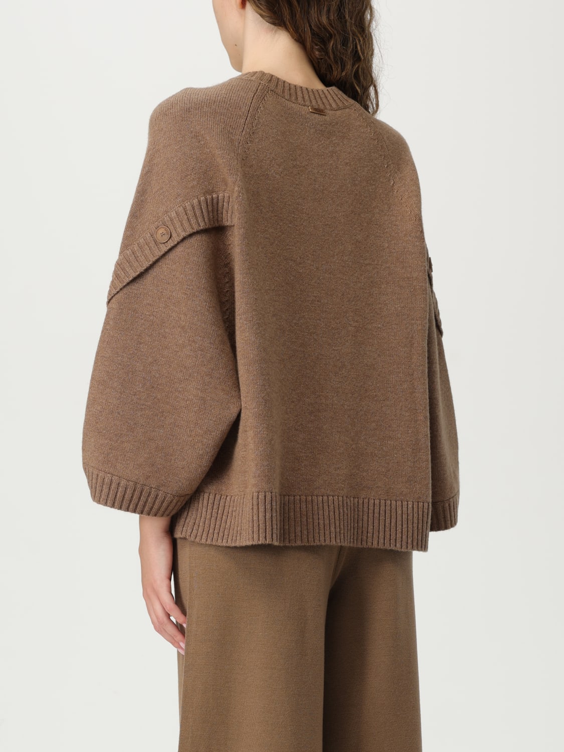 MAX MARA PULL: Pull femme Max Mara, Noisette - Img 3