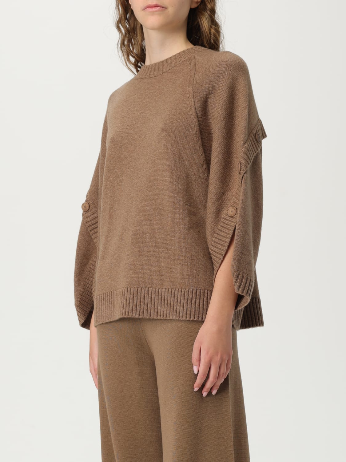 MAX MARA PULL: Pull femme Max Mara, Noisette - Img 4