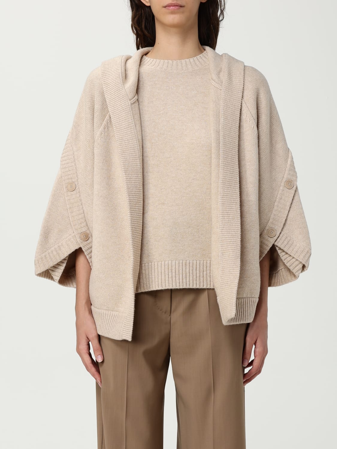 MAX MARA SWEATER: Sweater woman Max Mara, Sand - Img 1