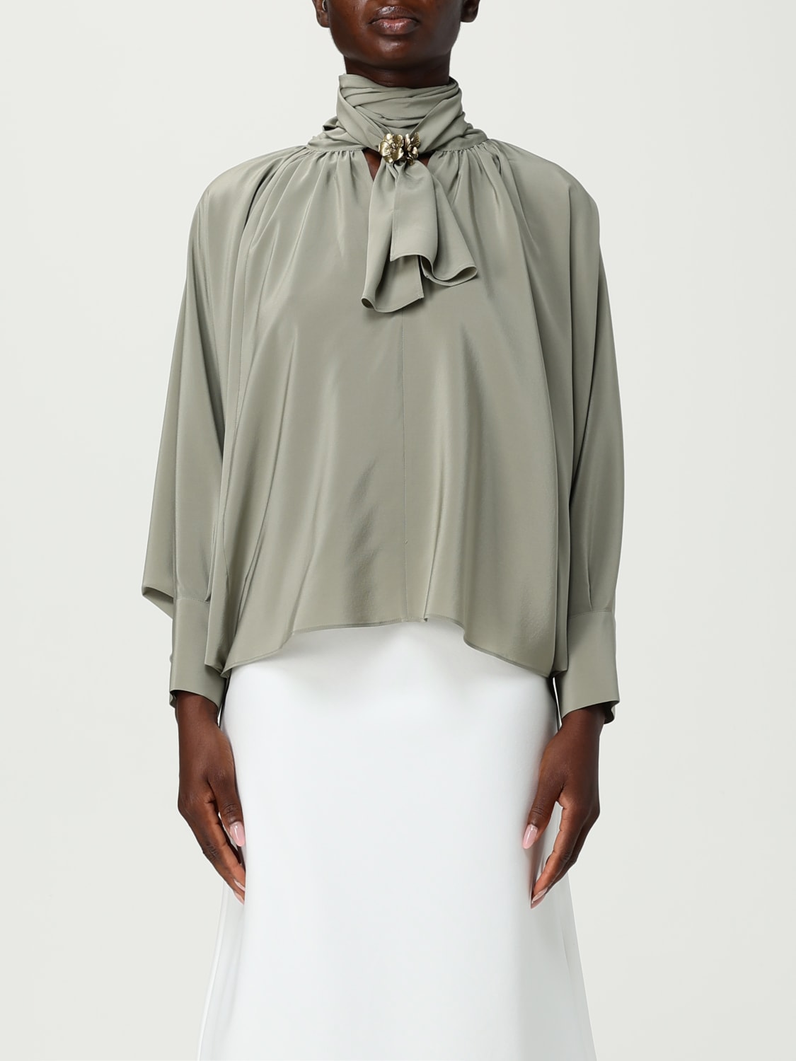 MAX MARA TOP: Shirt woman Max Mara, Sage - Img 1