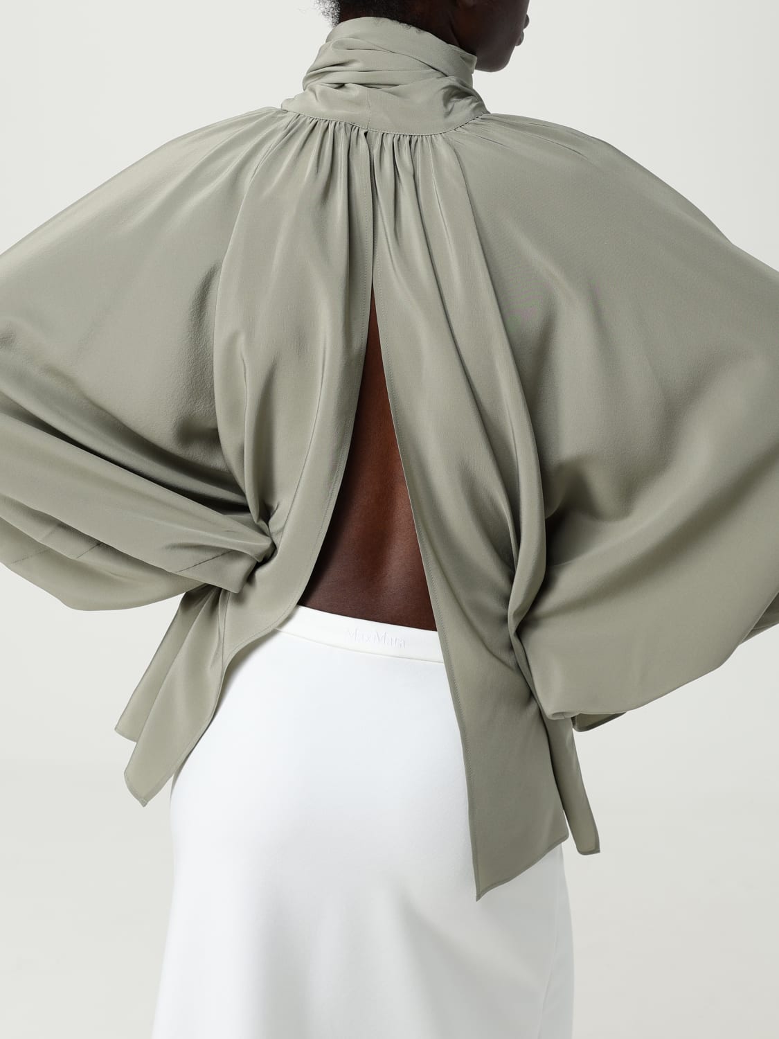 MAX MARA TOP: Shirt woman Max Mara, Sage - Img 5