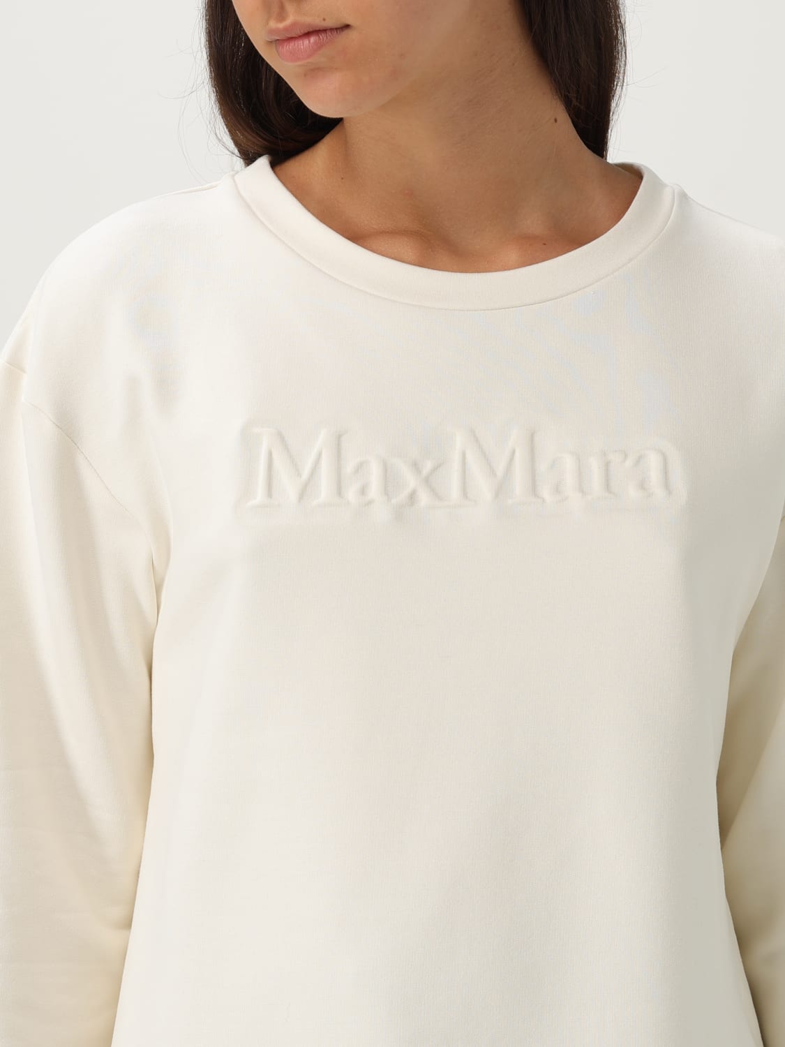 MAX MARA SUDADERA: Sudadera mujer Max Mara, Blanco - Img 4