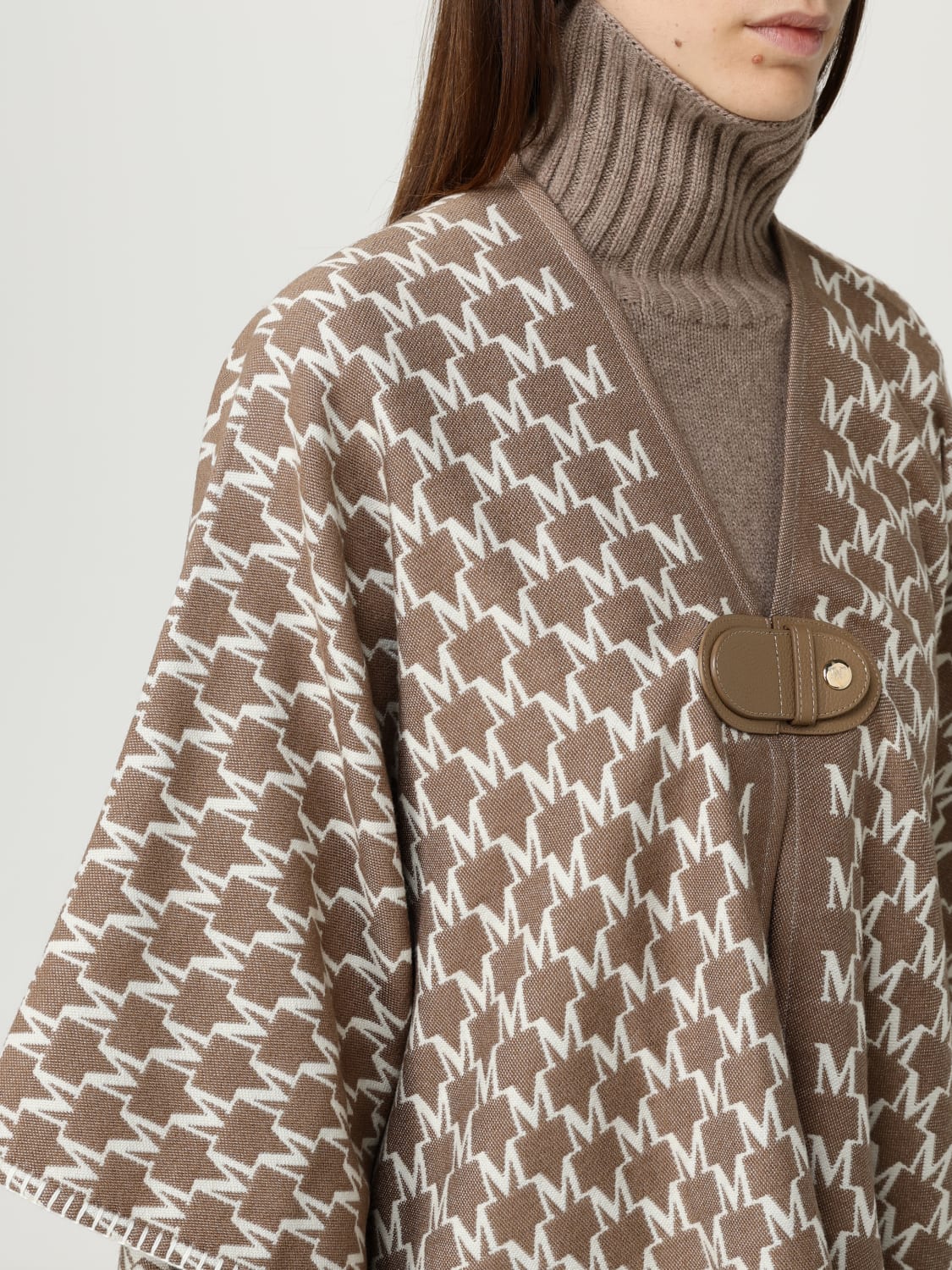 MAX MARA ABRIGO: Fular mujer Max Mara, Cuero - Img 5