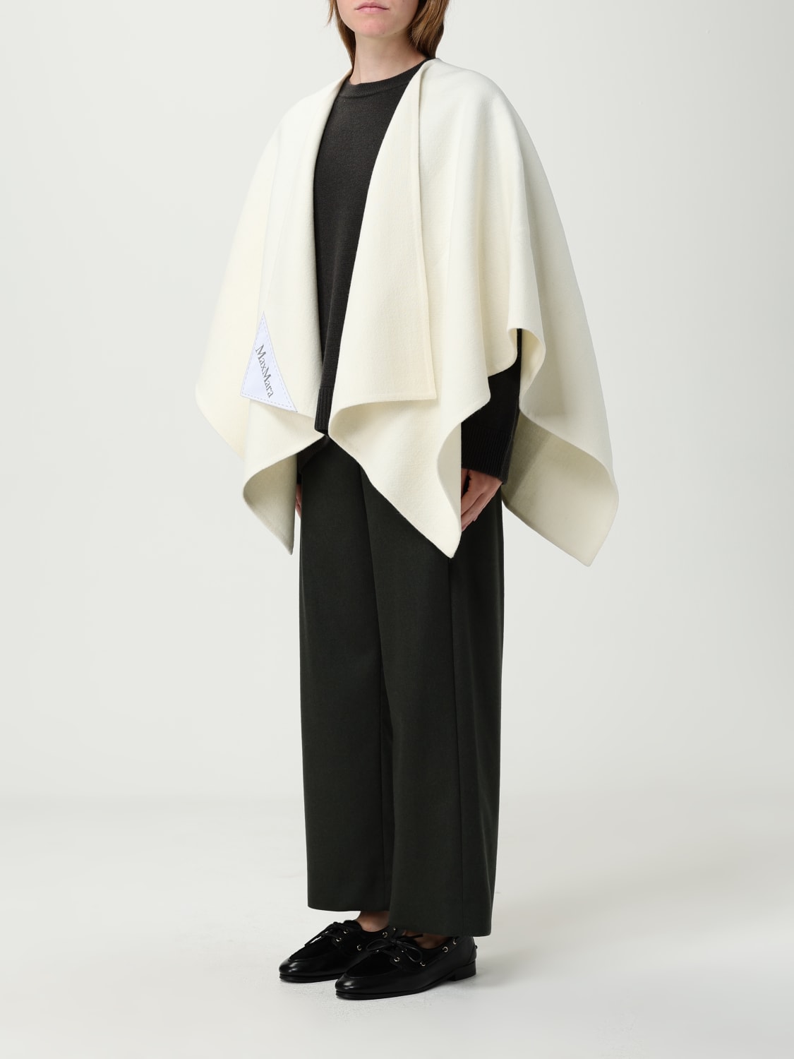 MAX MARA ABRIGO: Fular mujer Max Mara, Blanco - Img 3