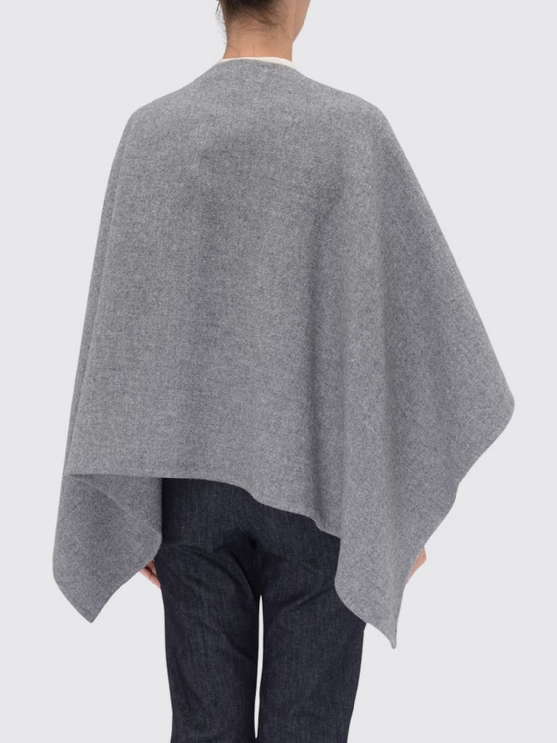 MAX MARA CAPPOTTO: Cappa Serra in Alpaca Max Mara, Grigio - Img 2