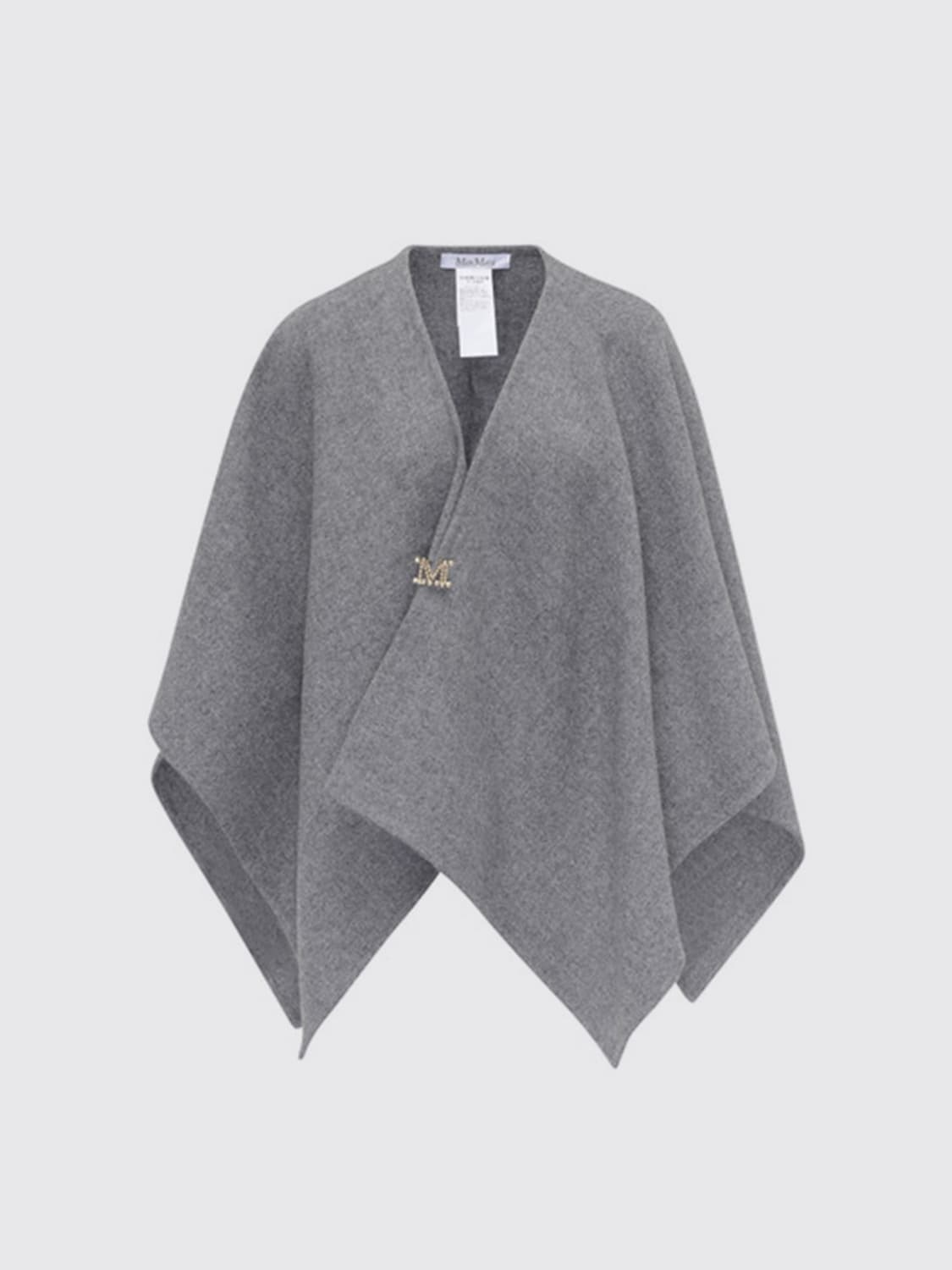 MAX MARA CAPPOTTO: Cappa Serra in Alpaca Max Mara, Grigio - Img 4