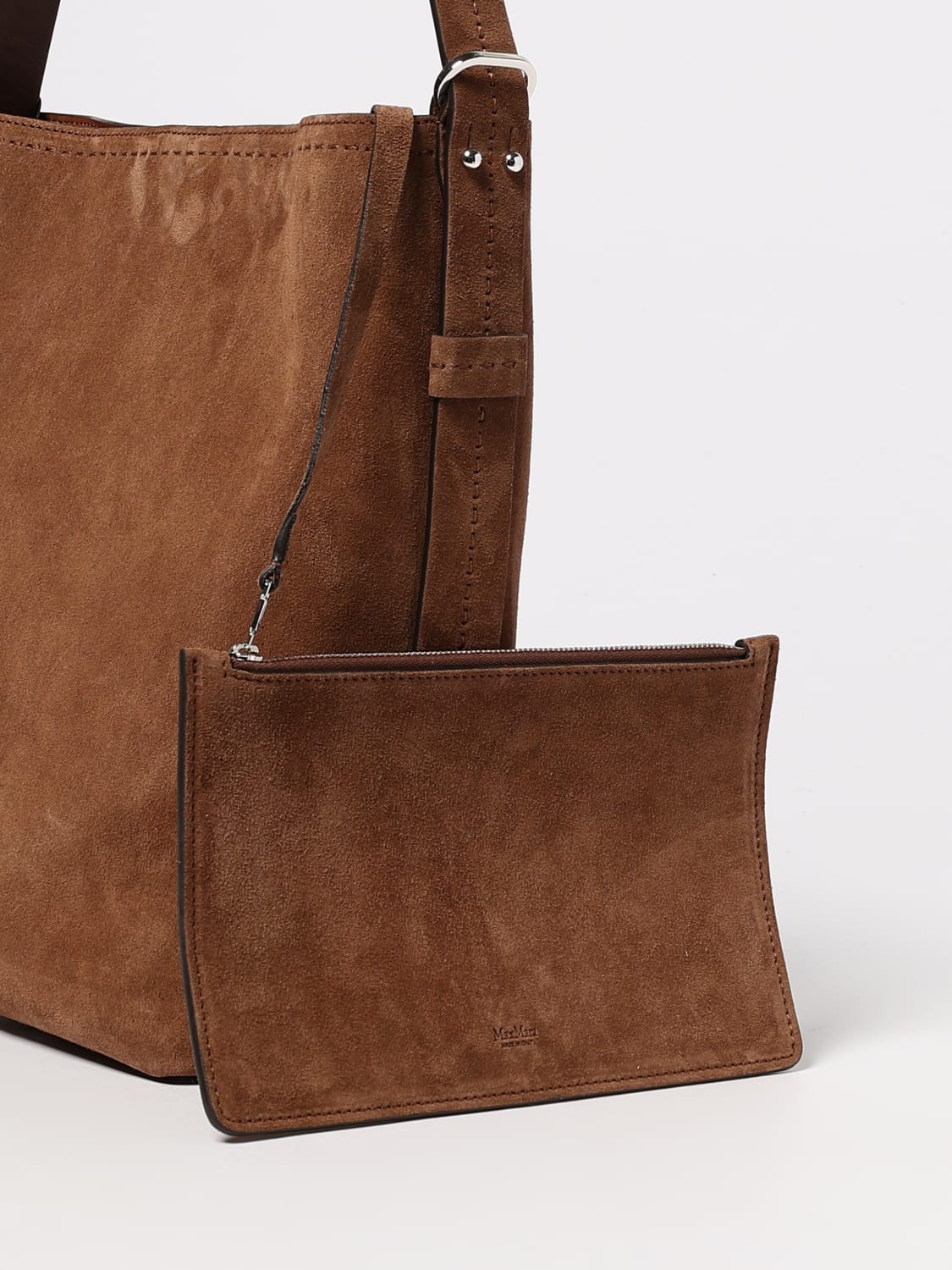 MAX MARA SCHULTERTASCHE: Schultertasche damen Max Mara, Braun - Img 4