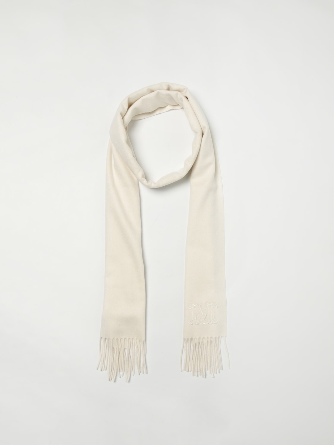 MAX MARA SCARF: Scarf woman Max Mara, White - Img 2