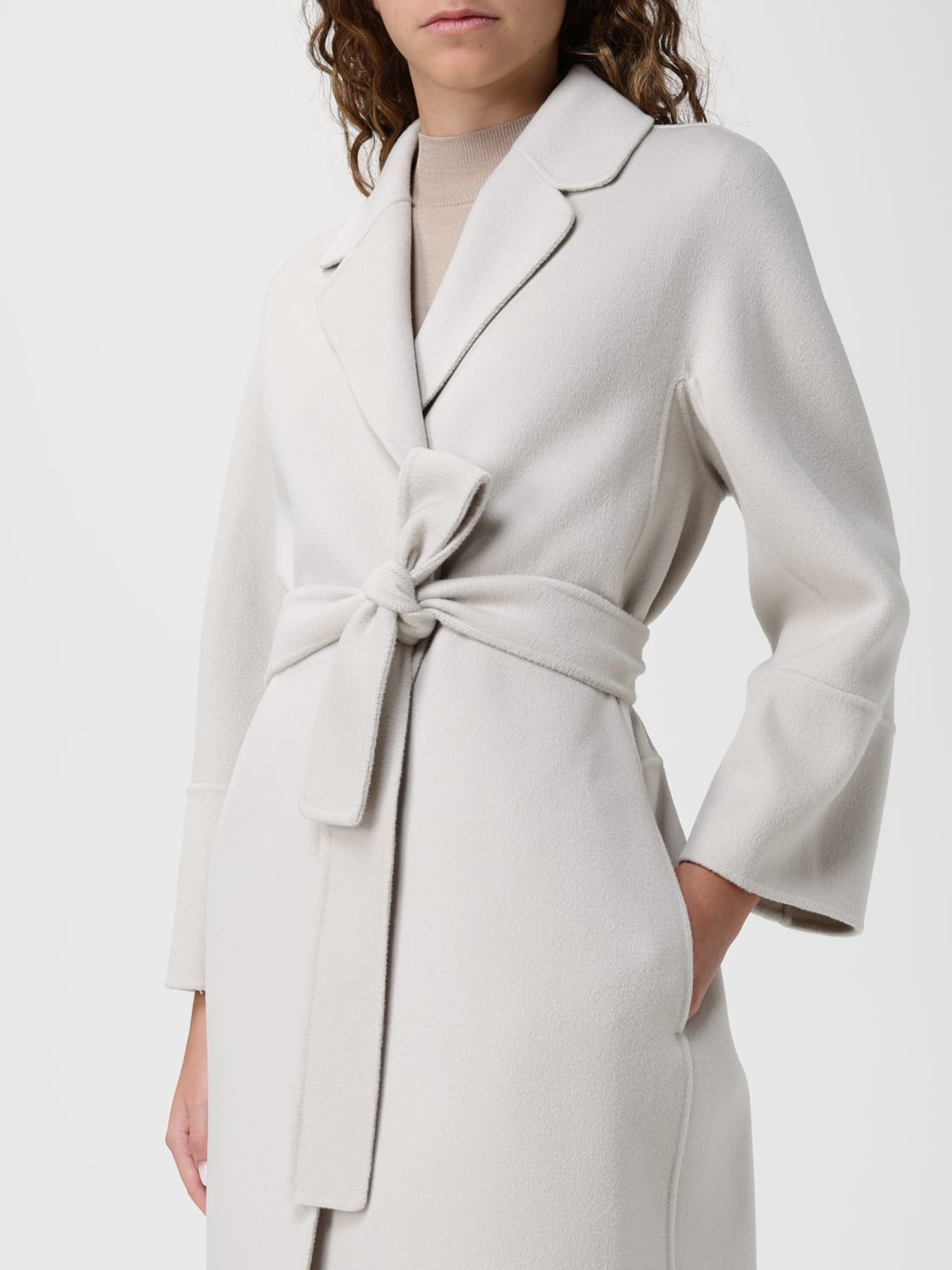 'S MAX MARA COAT: Coat woman 's Max Mara, White - Img 4