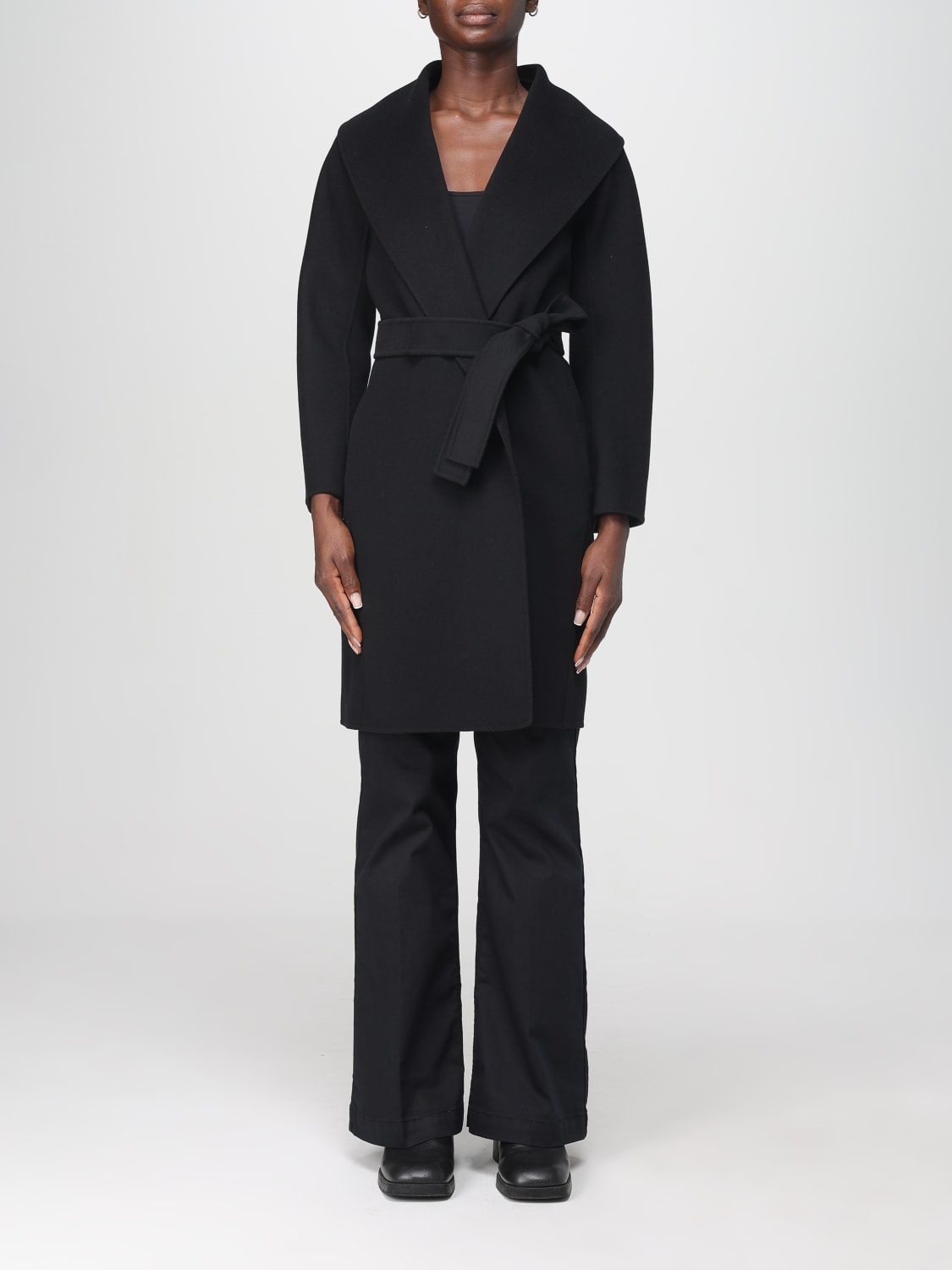 'S MAX MARA COAT: Coat woman 's Max Mara, Black - Img 1