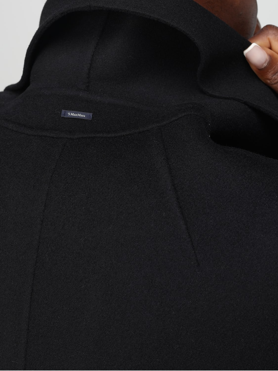 'S MAX MARA COAT: Coat woman 's Max Mara, Black - Img 5