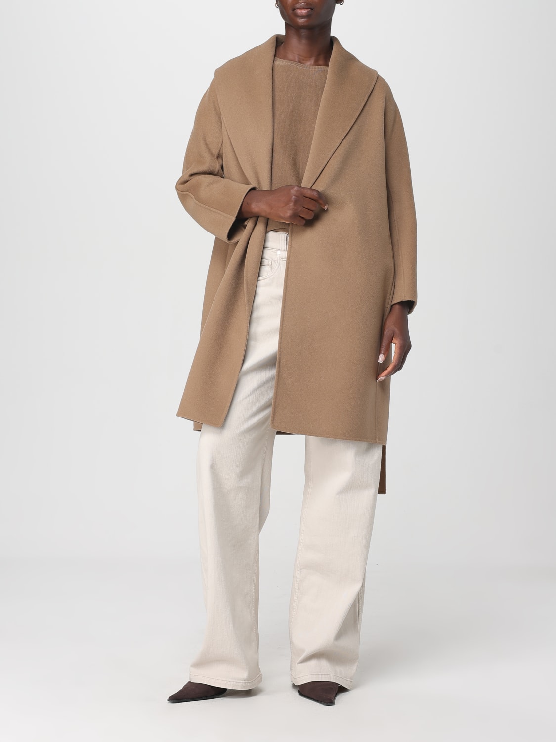 'S MAX MARA COAT: Coat woman 's Max Mara, Camel - Img 2