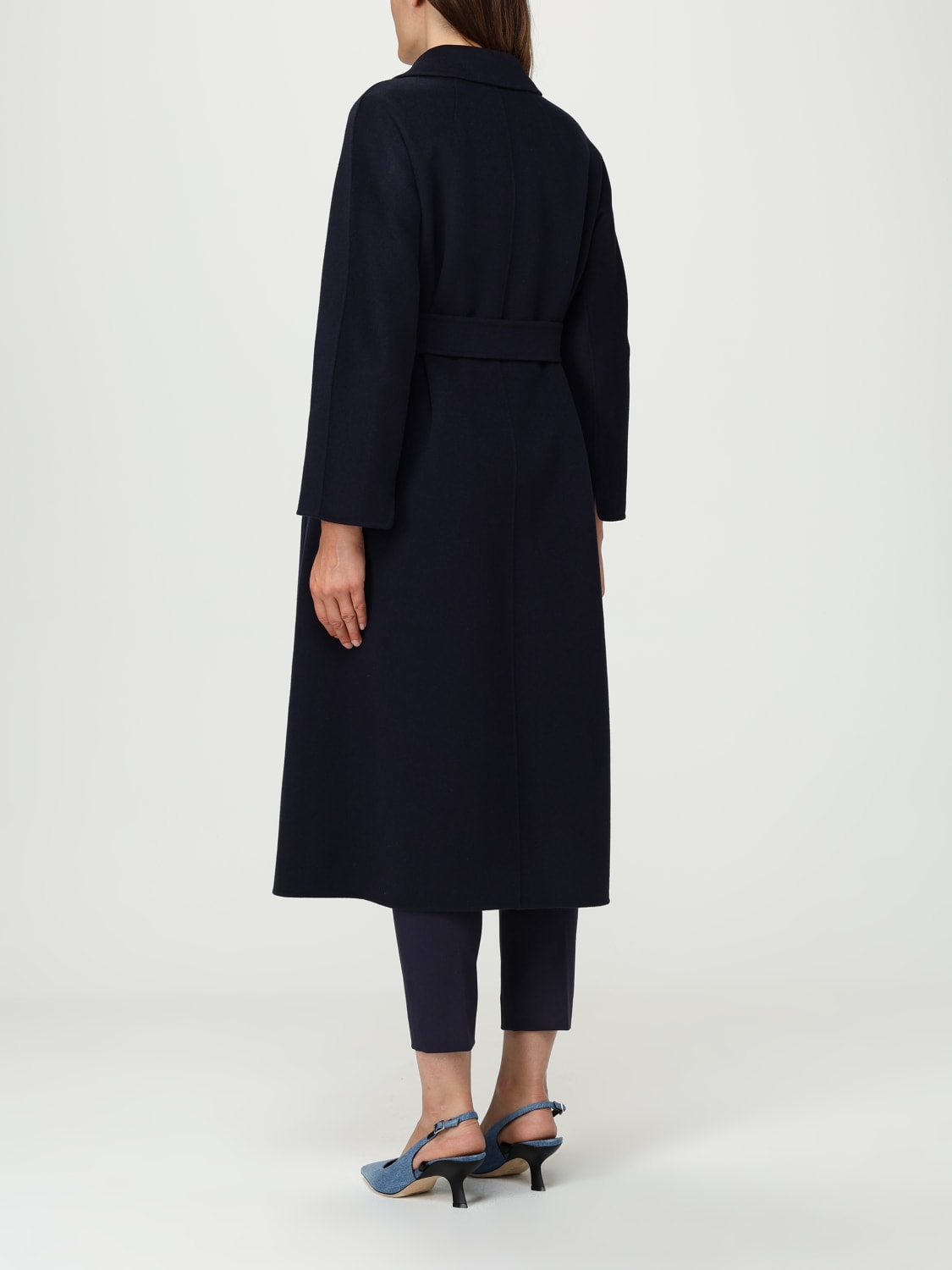 'S MAX MARA COAT: Coat woman 's Max Mara, Blue - Img 3