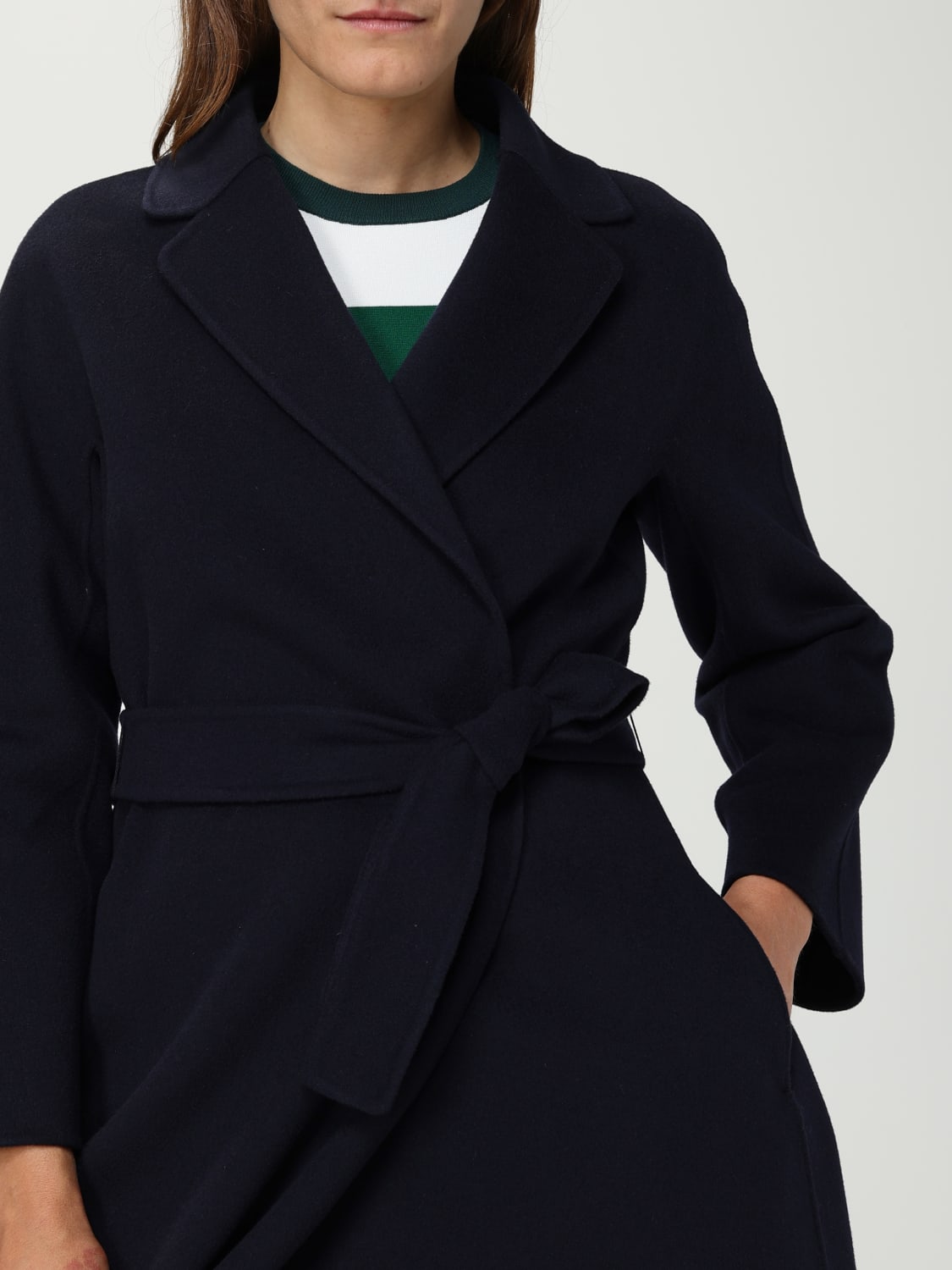 'S MAX MARA COAT: Coat woman 's Max Mara, Blue - Img 5