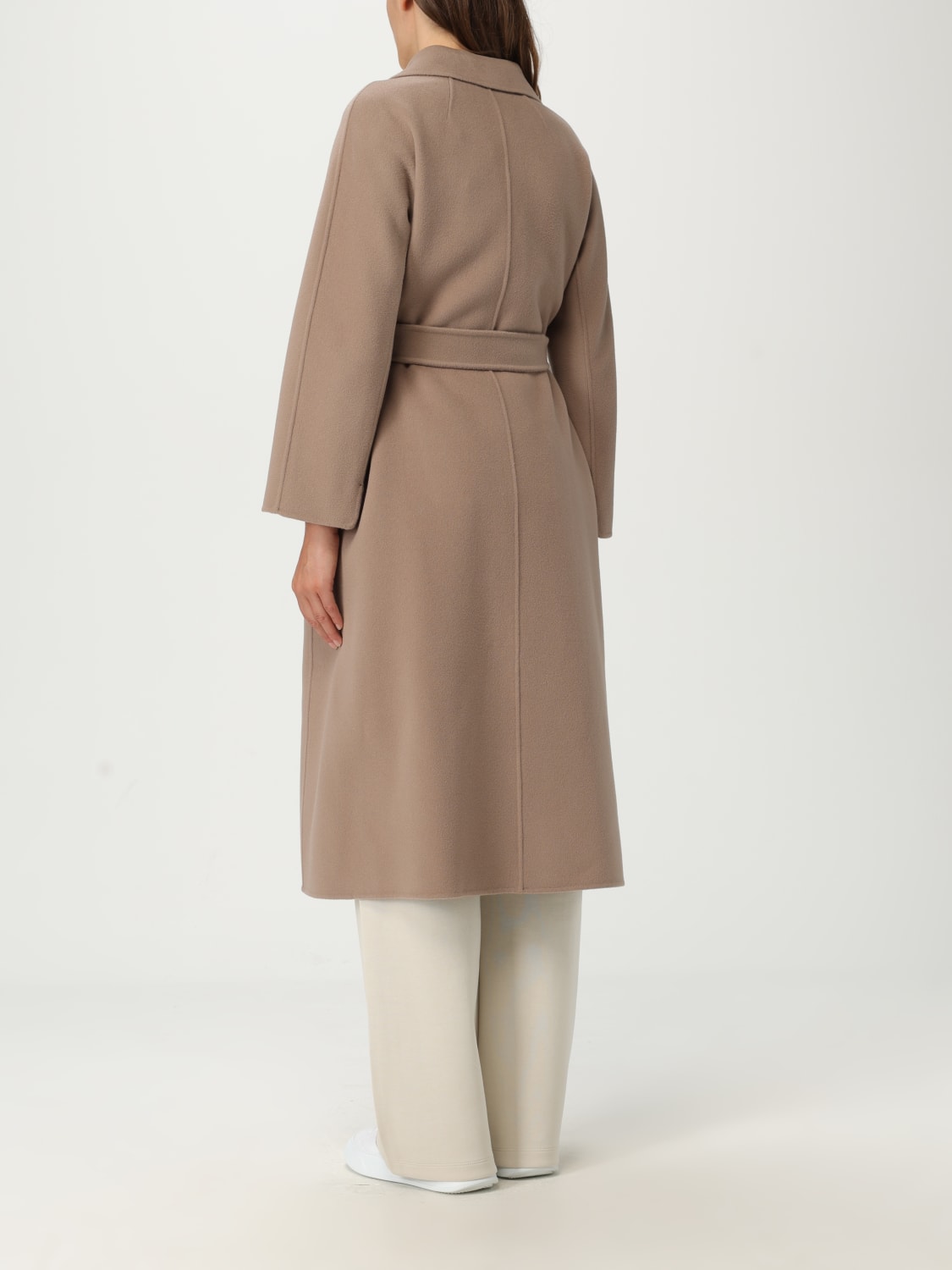 'S MAX MARA 大衣: 大衣 女士 's Max Mara, 灰色 1 - Img 3