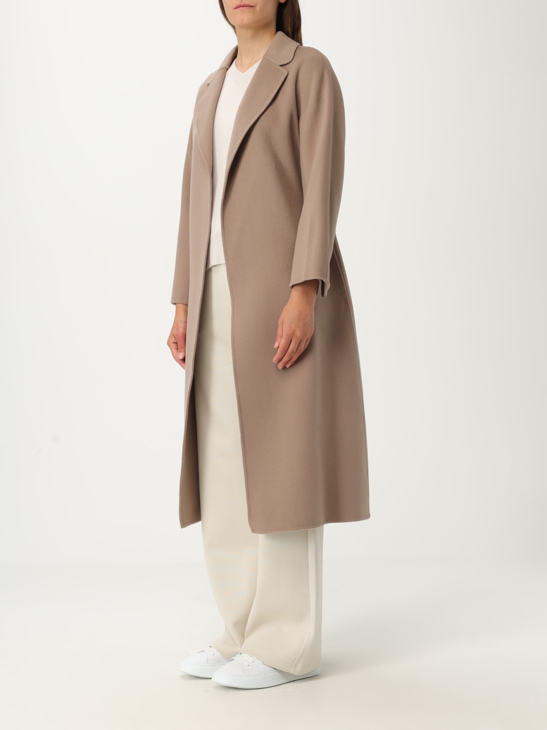 'S MAX MARA 大衣: 大衣 女士 's Max Mara, 灰色 1 - Img 4