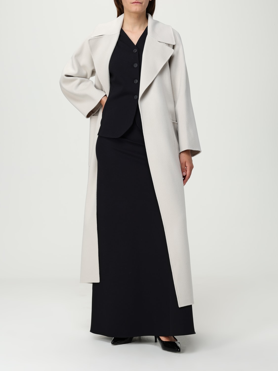 'S MAX MARA MANTEL: Mantel damen 's Max Mara, Weiß - Img 2