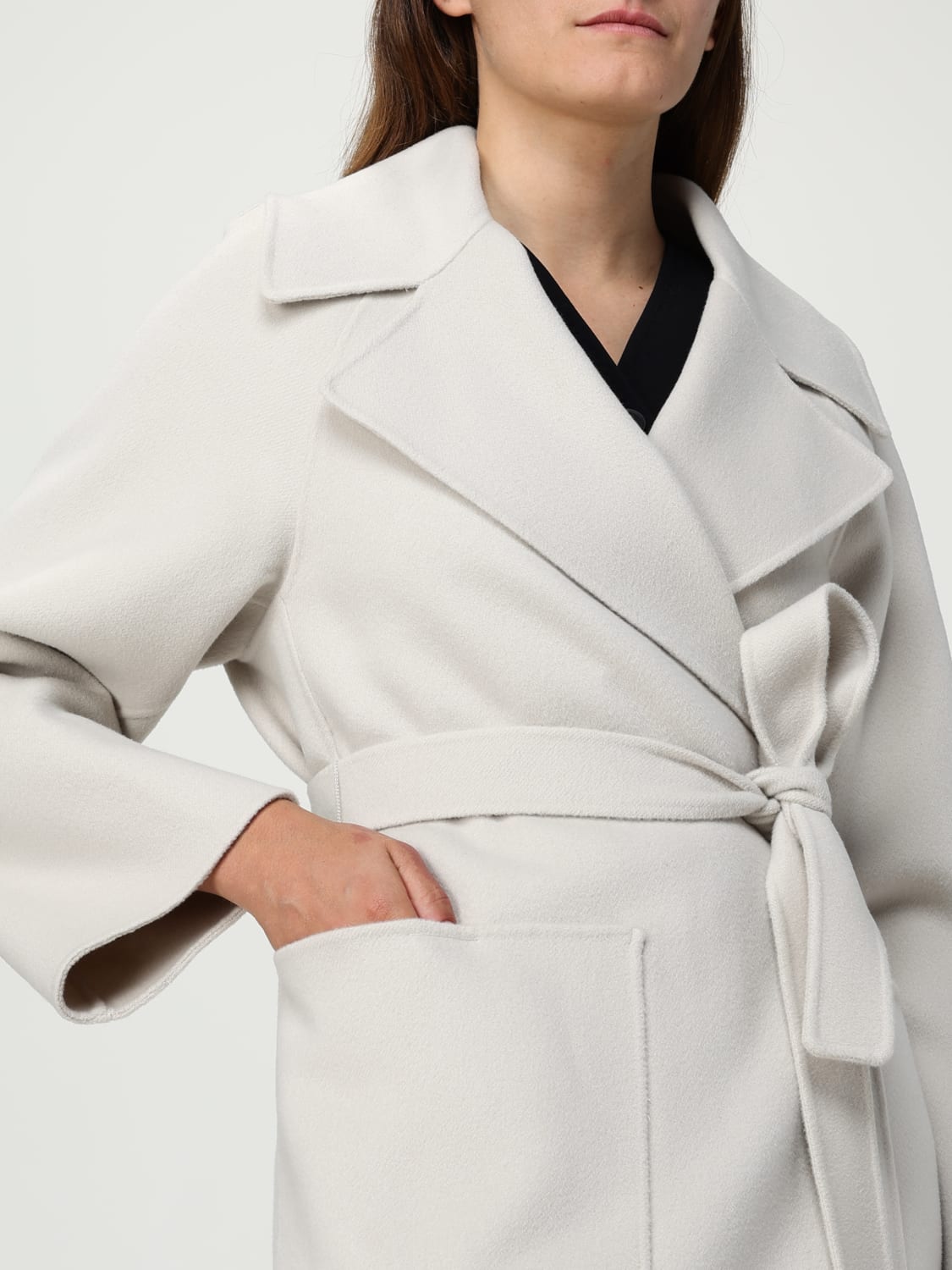 'S MAX MARA MANTEL: Mantel damen 's Max Mara, Weiß - Img 5