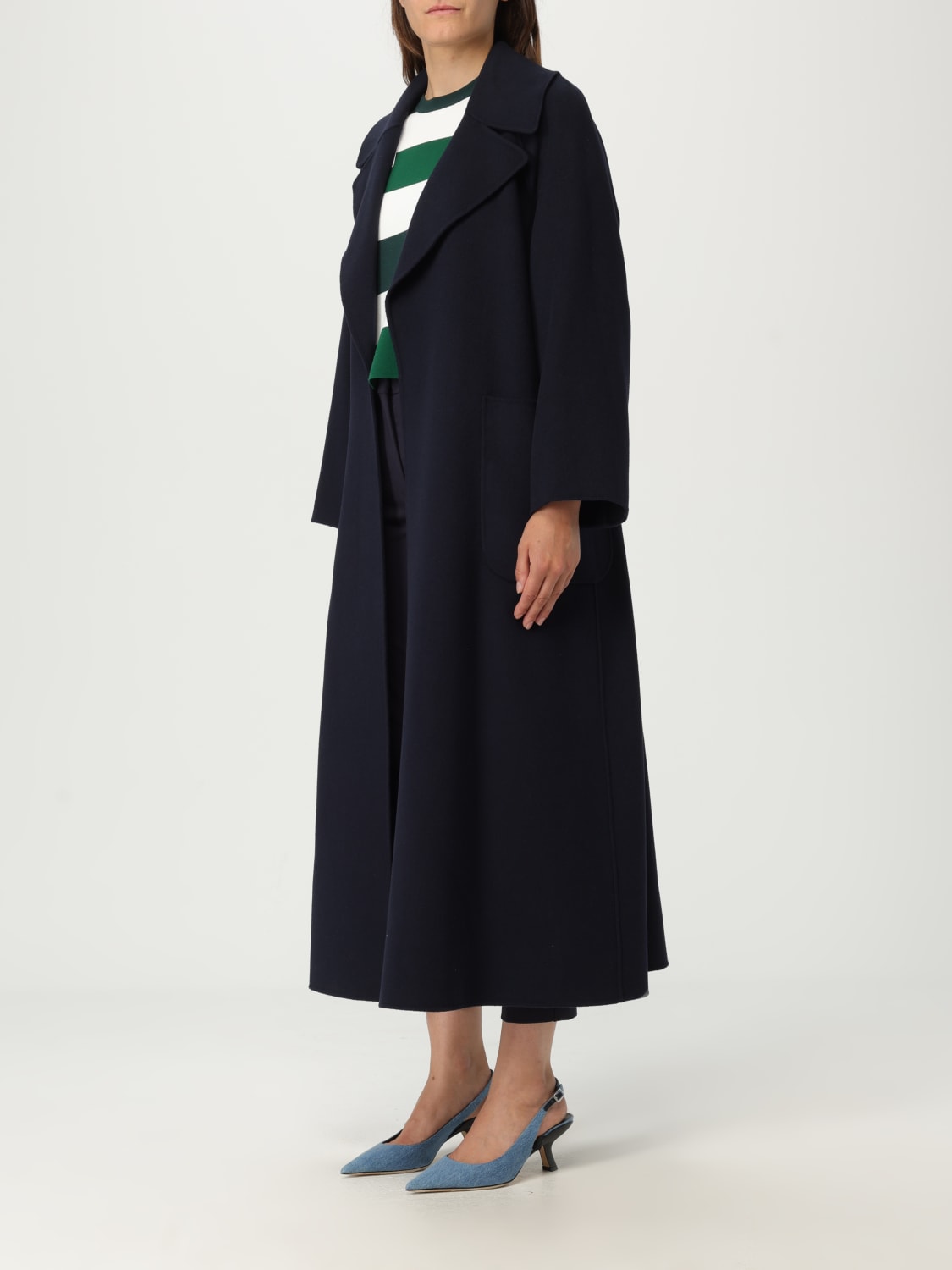 'S MAX MARA MANTEL: Mantel damen 's Max Mara, Blau - Img 4