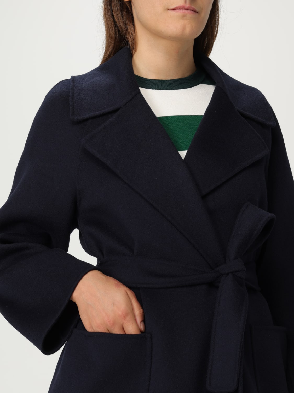 'S MAX MARA MANTEL: Mantel damen 's Max Mara, Blau - Img 5