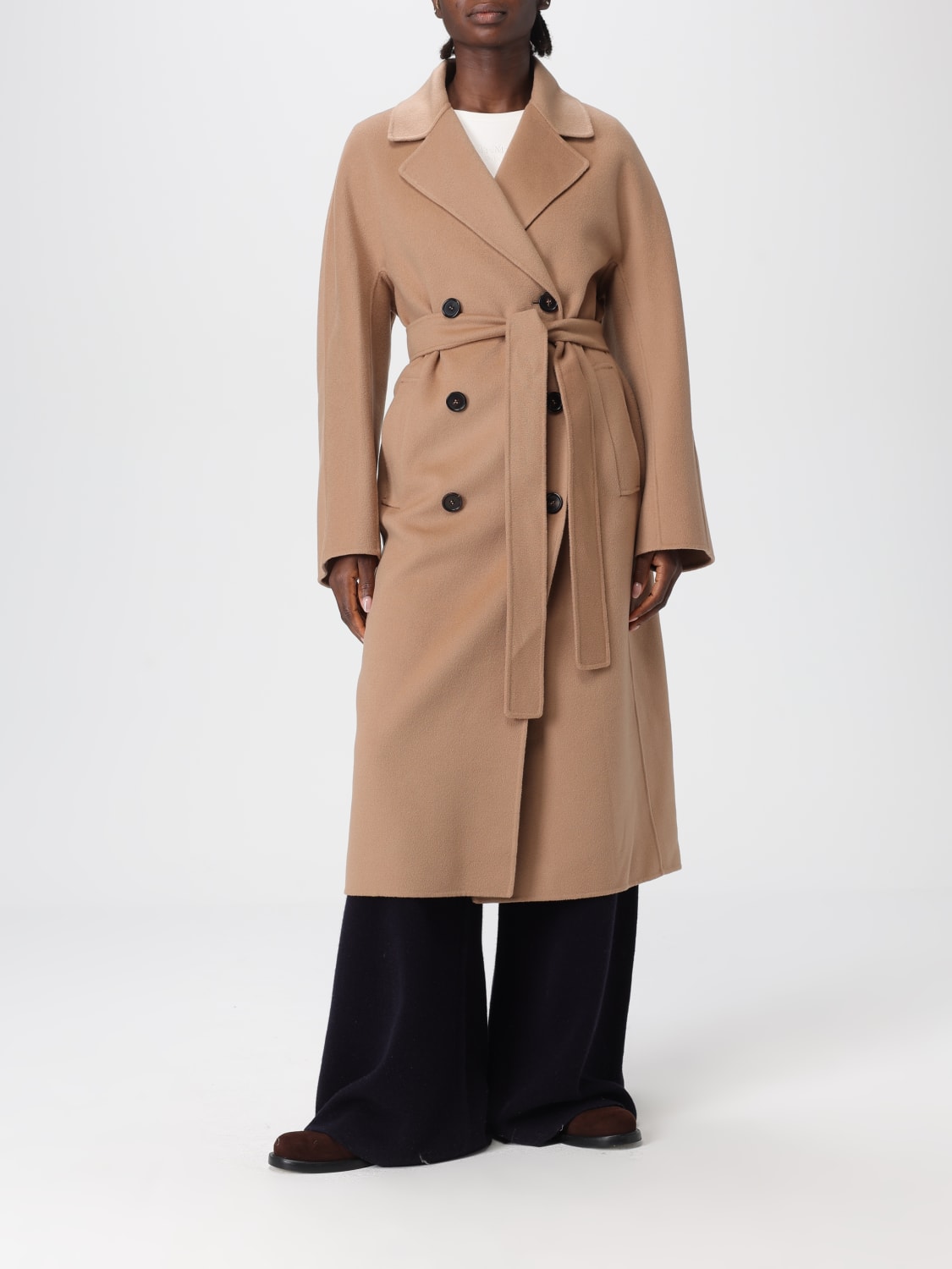 'S MAX MARA COAT: Coat woman 's Max Mara, Beige - Img 2