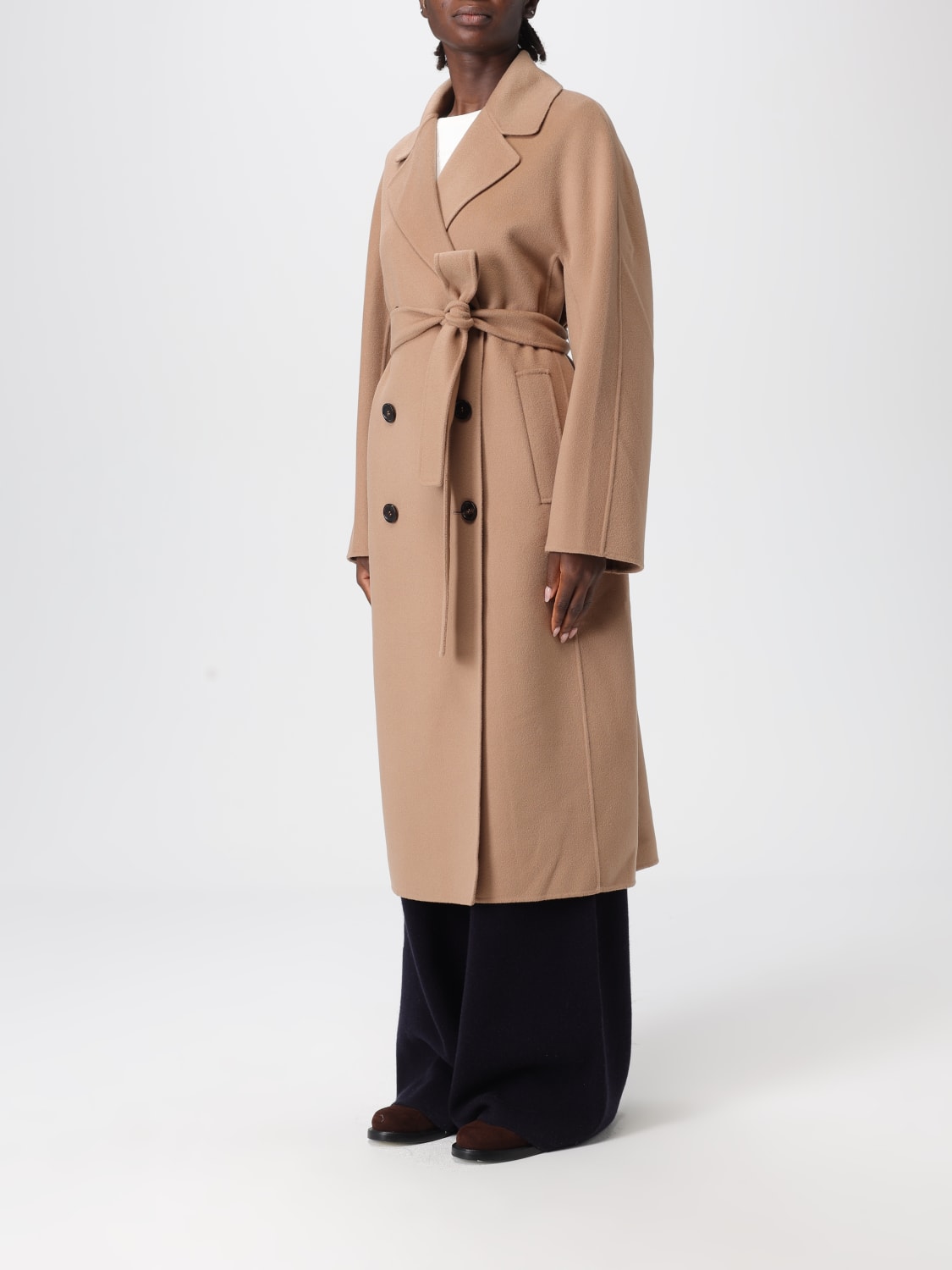 'S MAX MARA COAT: Coat woman 's Max Mara, Beige - Img 4