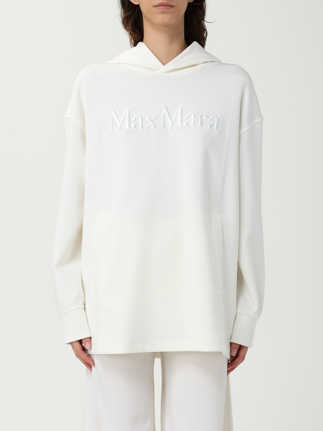 'S MAX MARA SWEATSHIRT: Sweatshirt woman 's Max Mara, White - Img 1