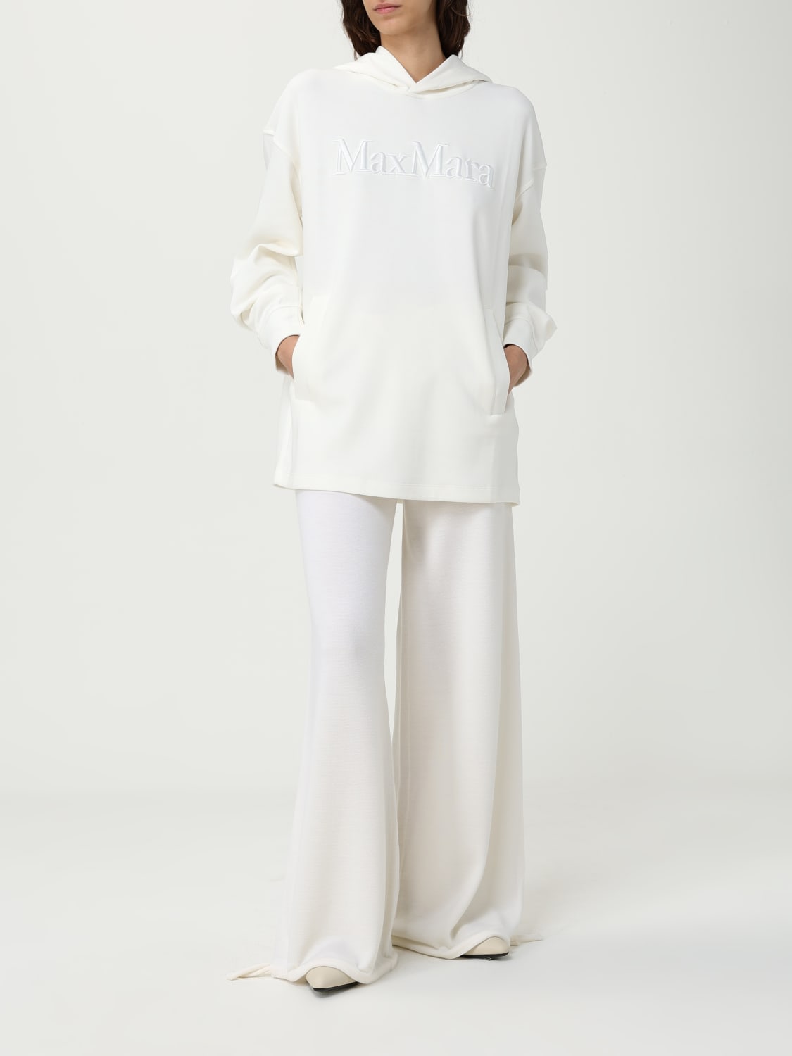 'S MAX MARA SWEATSHIRT: Sweatshirt woman 's Max Mara, White - Img 2