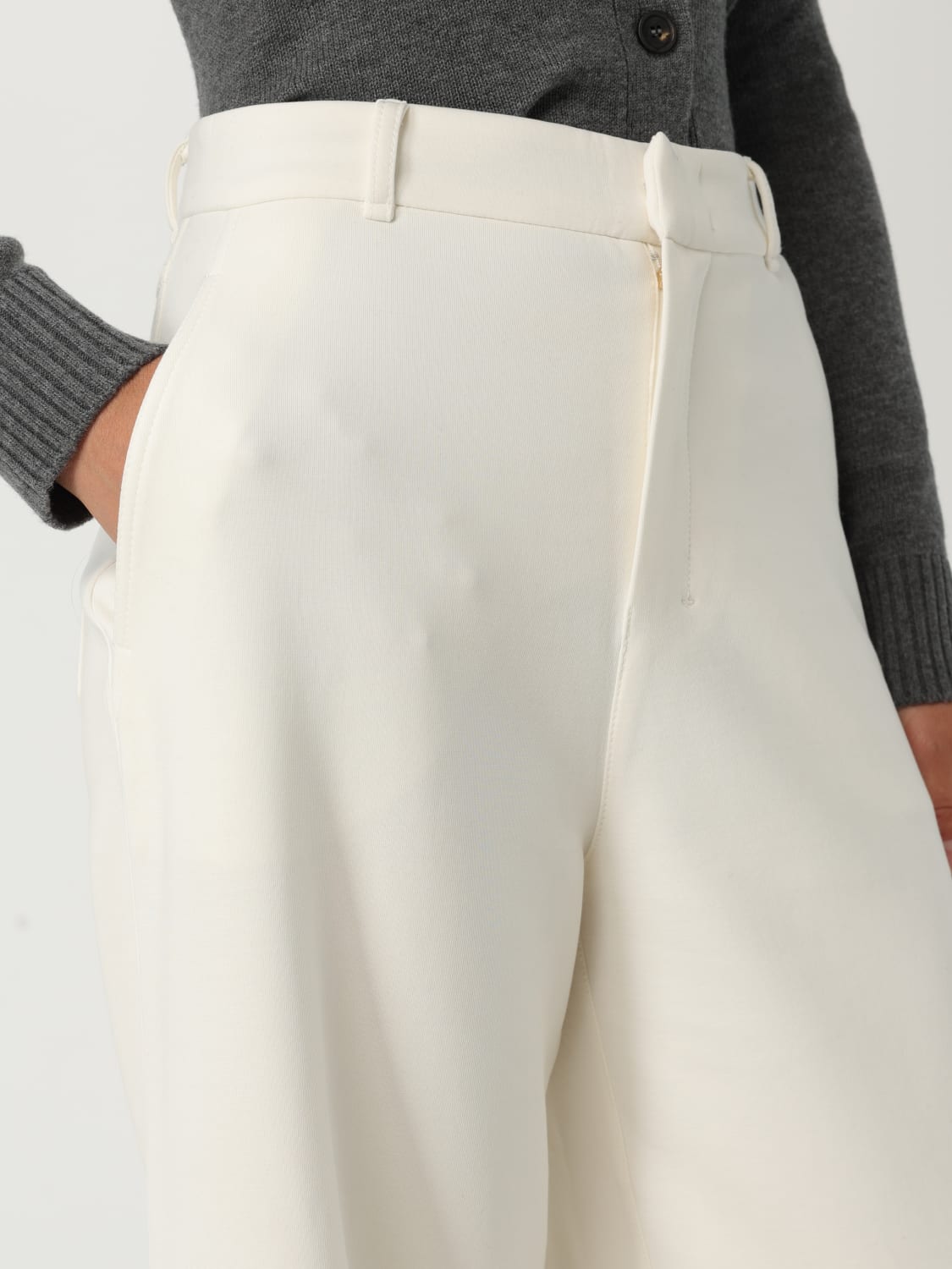 'S MAX MARA PANTALONI: Pantalone 'S Max Mara in jersey , Bianco - Img 5