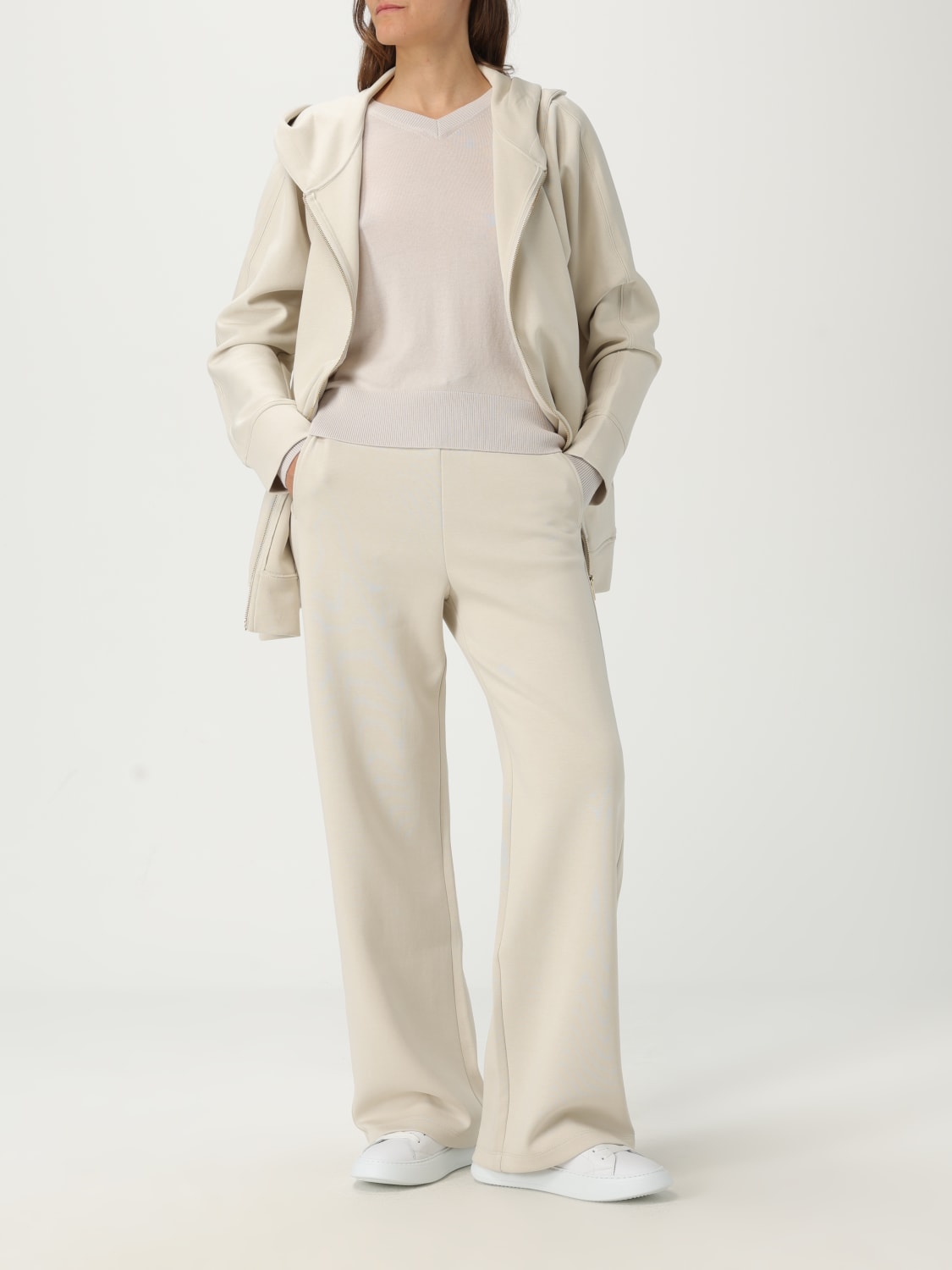 【送料関税込み】MAX MARA 'Palio' pants White WOMAN MAXMARA WHITE COTTON PALIO PANTS