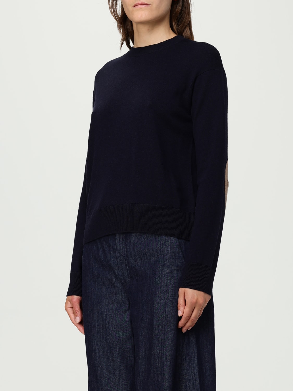 'S MAX MARA PULL: Pull femme 's Max Mara, Bleu Marine - Img 4