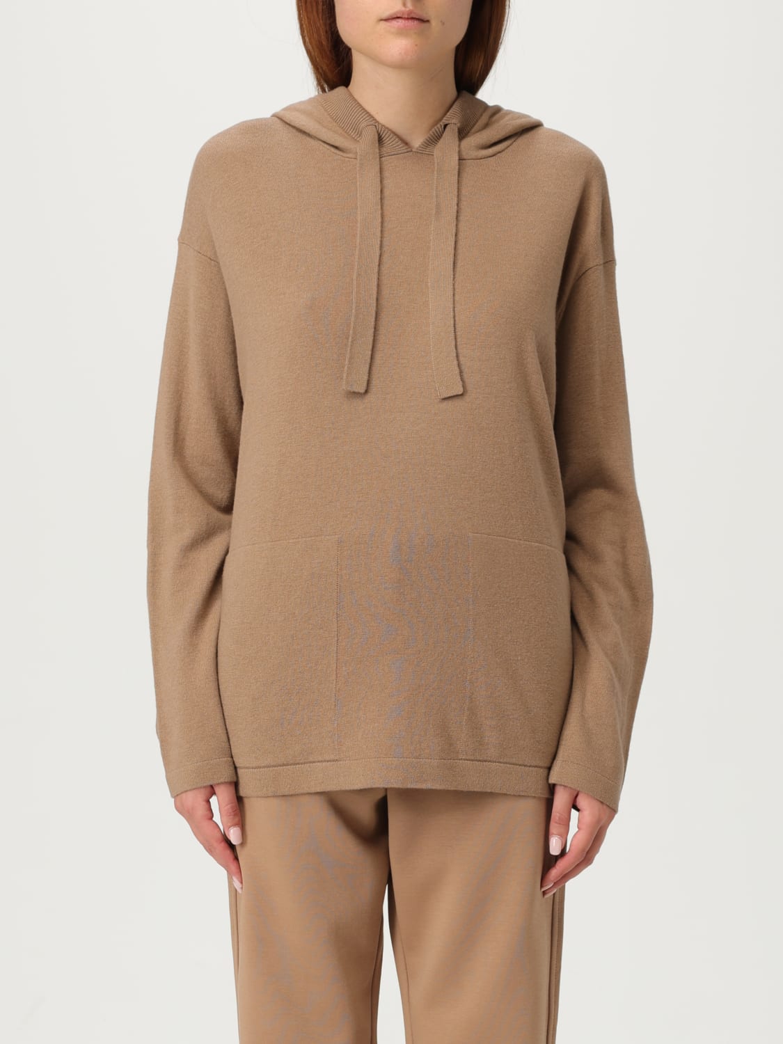 'S MAX MARA SWEAT-SHIRT: Sweat-shirt femme 's Max Mara, Chameau - Img 1
