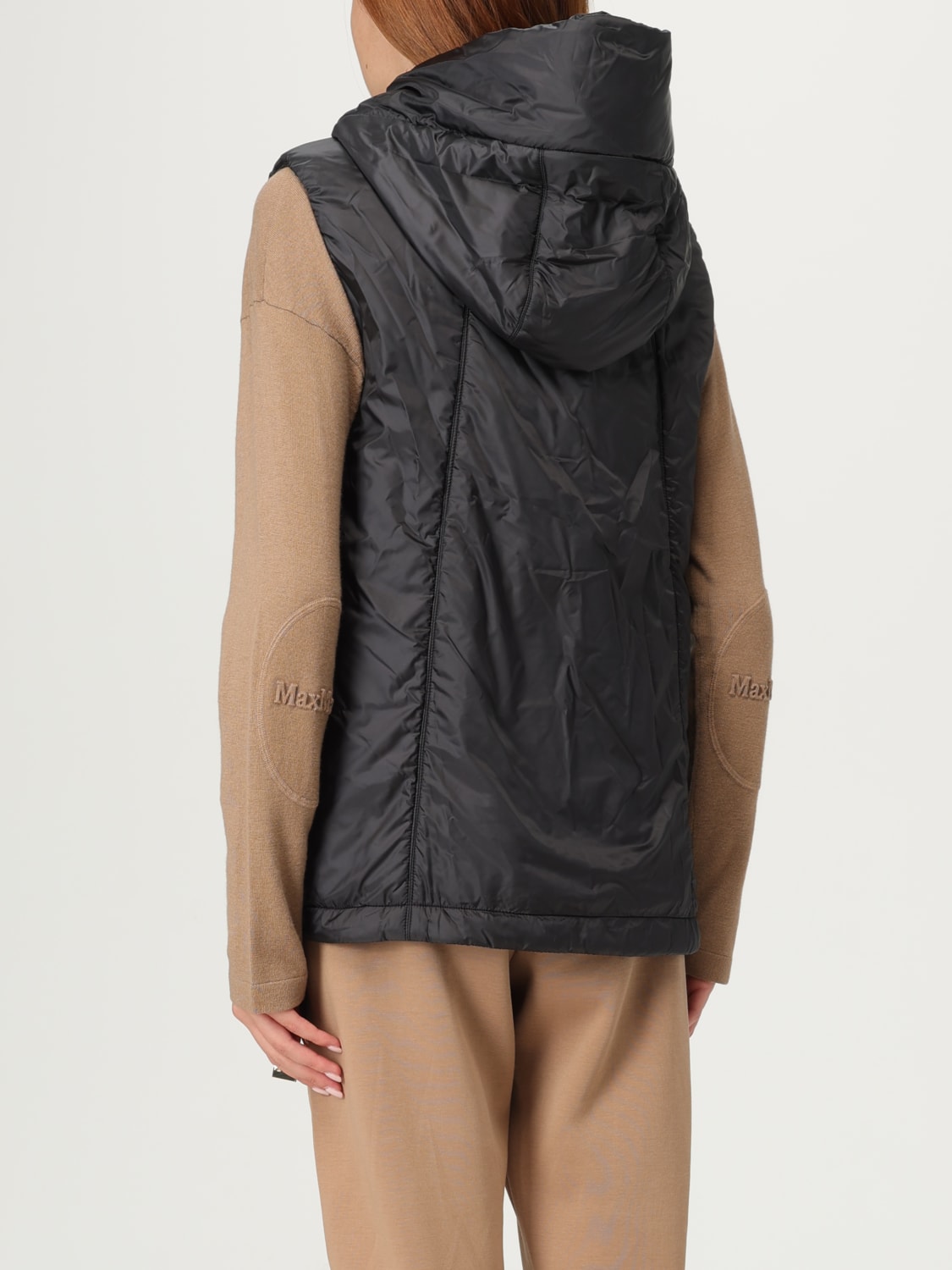MAX MARA THE CUBE WAISTCOAT: Max Mara The Cube nylon padded vest, Black - Img 2