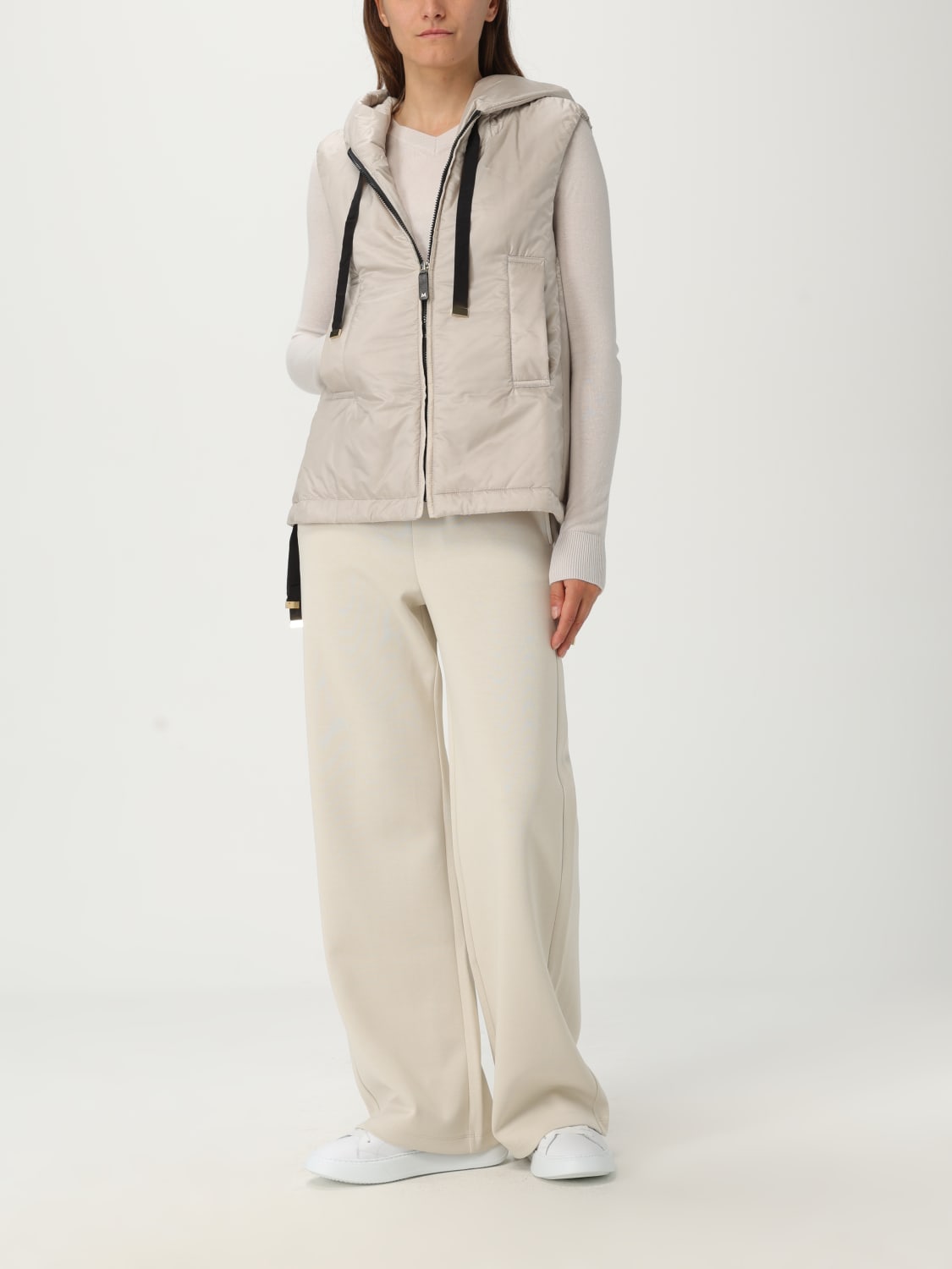 MAX MARA THE CUBE GILET: Gilet imbottito Max Mara The Cube in nylon , Beige - Img 2
