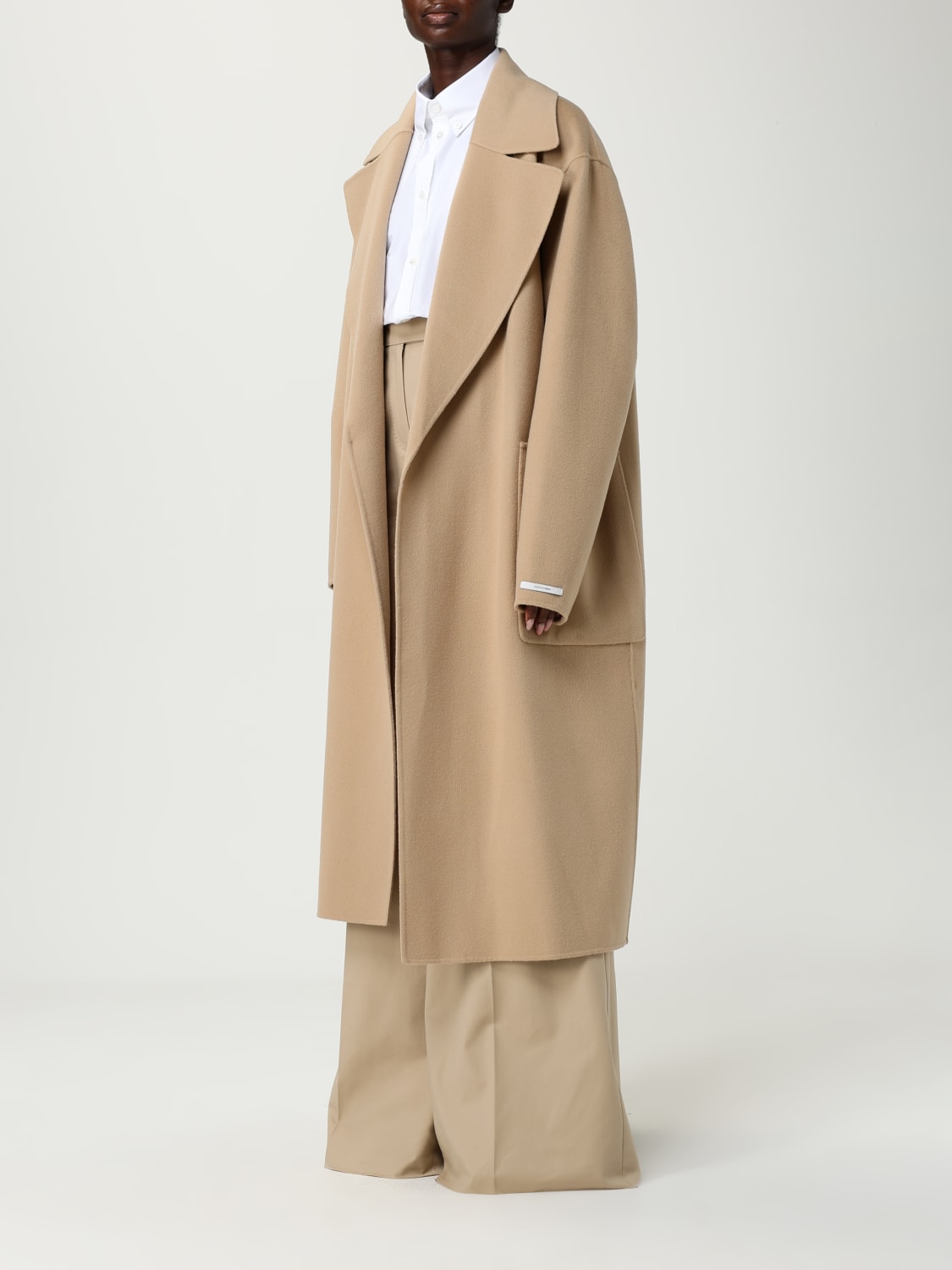 SPORTMAX COAT: Coat woman Sportmax, Camel - Img 4