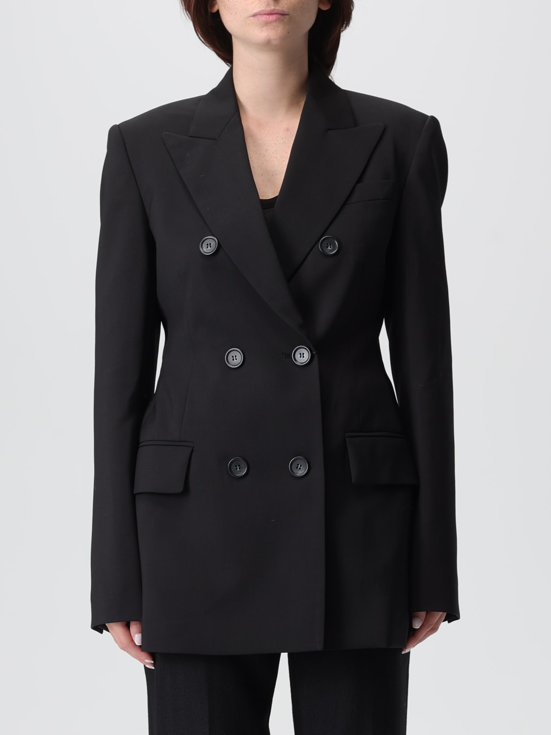SPORTMAX JACKET: Blazer woman Sportmax, Black - Img 1
