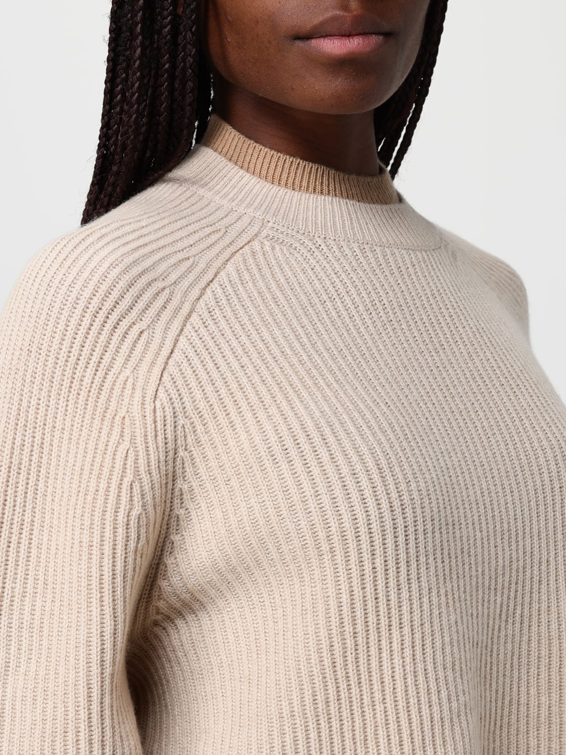 MAX MARA SWEATER: Sweater woman Max Mara, Beige - Img 5