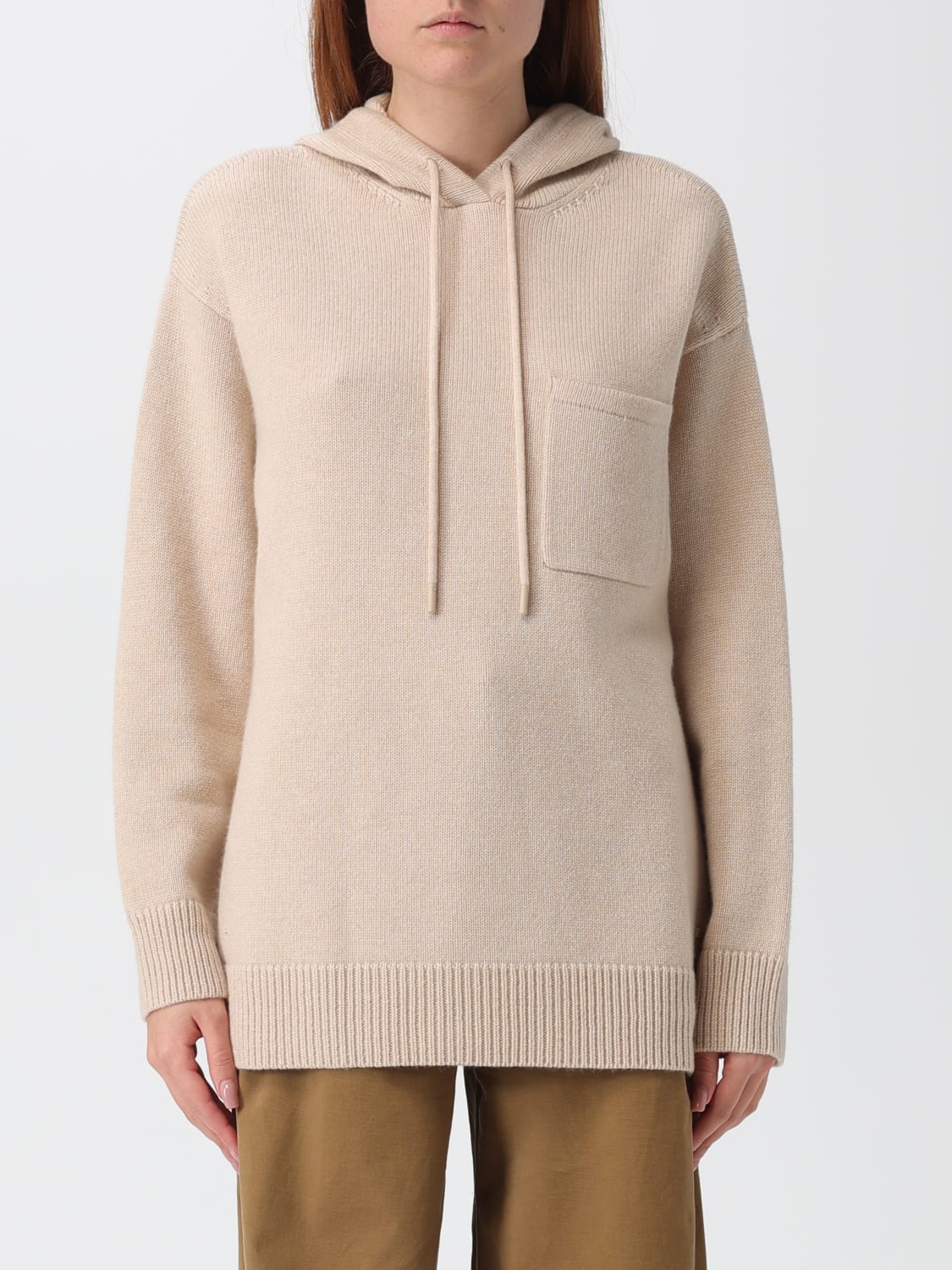 MAX MARA SWEATSHIRT: Sweater woman Max Mara, Brown - Img 1