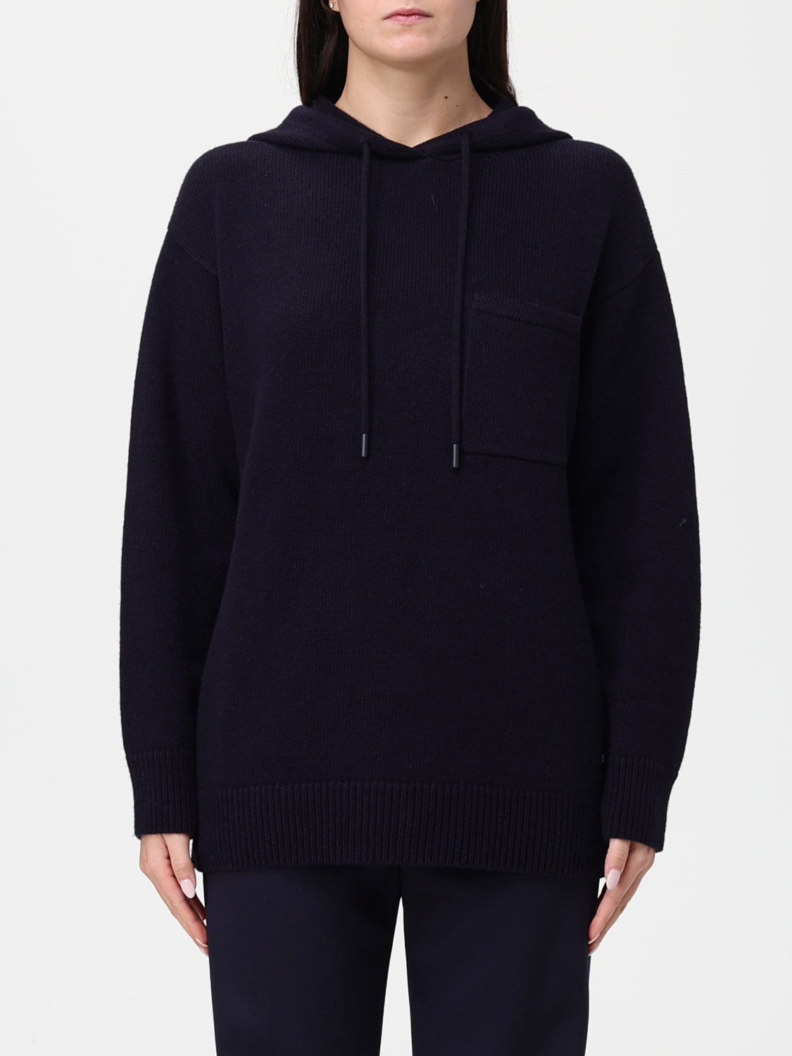 MAX MARA SWEATSHIRT: Sweater woman Max Mara, Navy - Img 1