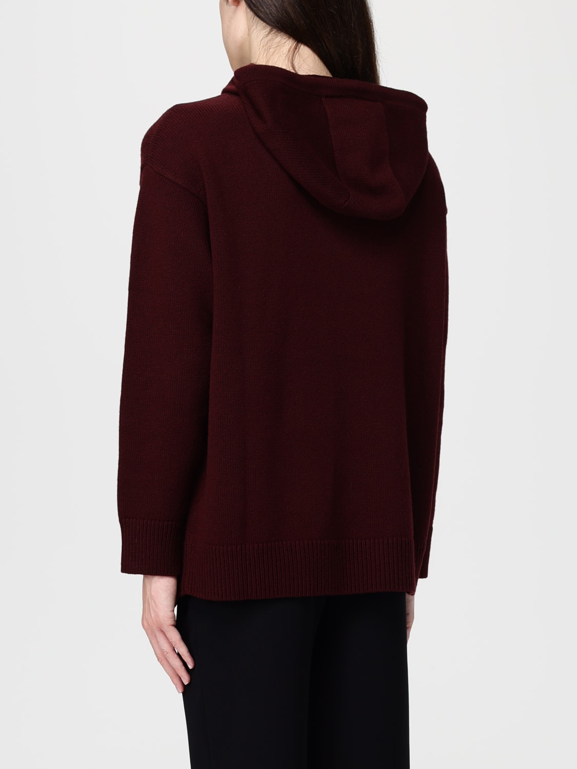 MAX MARA SWEATSHIRT: Pullover damen Max Mara, Burgunderrot - Img 2