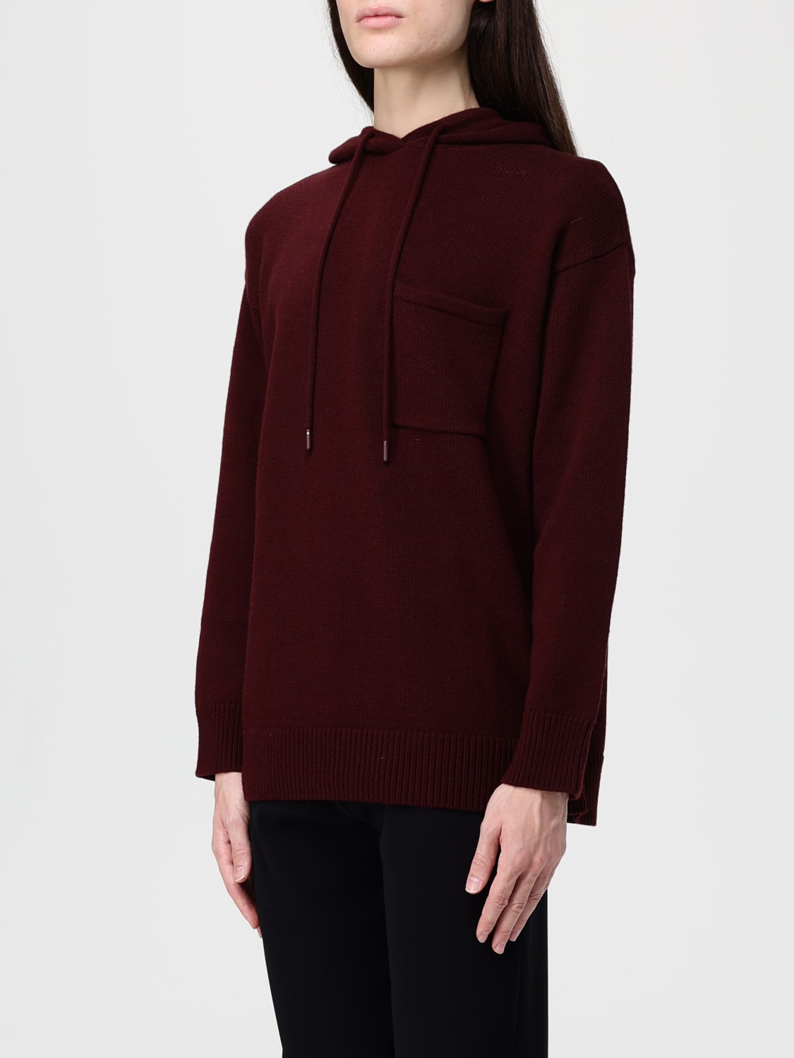 MAX MARA SWEATSHIRT: Pullover damen Max Mara, Burgunderrot - Img 3