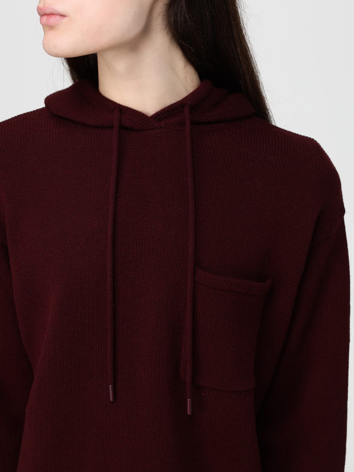 MAX MARA SWEATSHIRT: Pullover damen Max Mara, Burgunderrot - Img 4