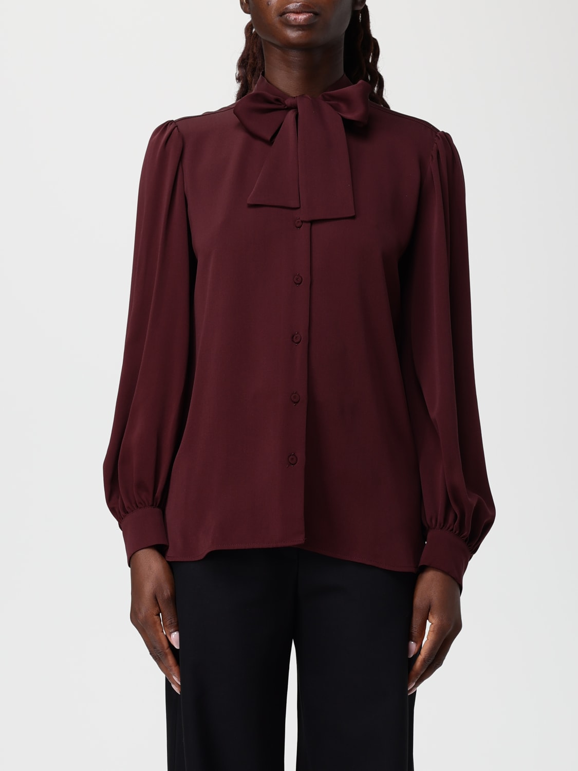 MAX MARA SHIRT: Top woman Max Mara, Burgundy - Img 1