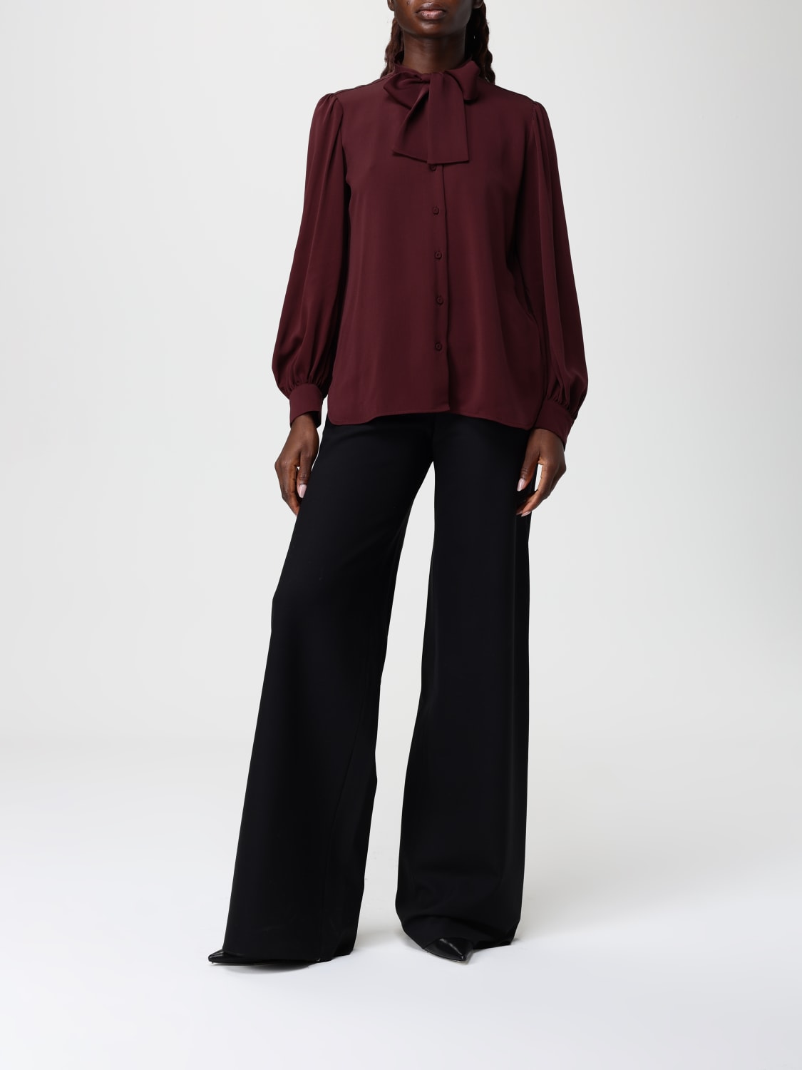 MAX MARA SHIRT: Top woman Max Mara, Burgundy - Img 2