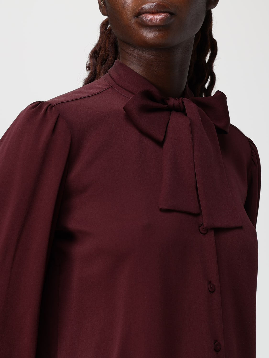 MAX MARA SHIRT: Top woman Max Mara, Burgundy - Img 5