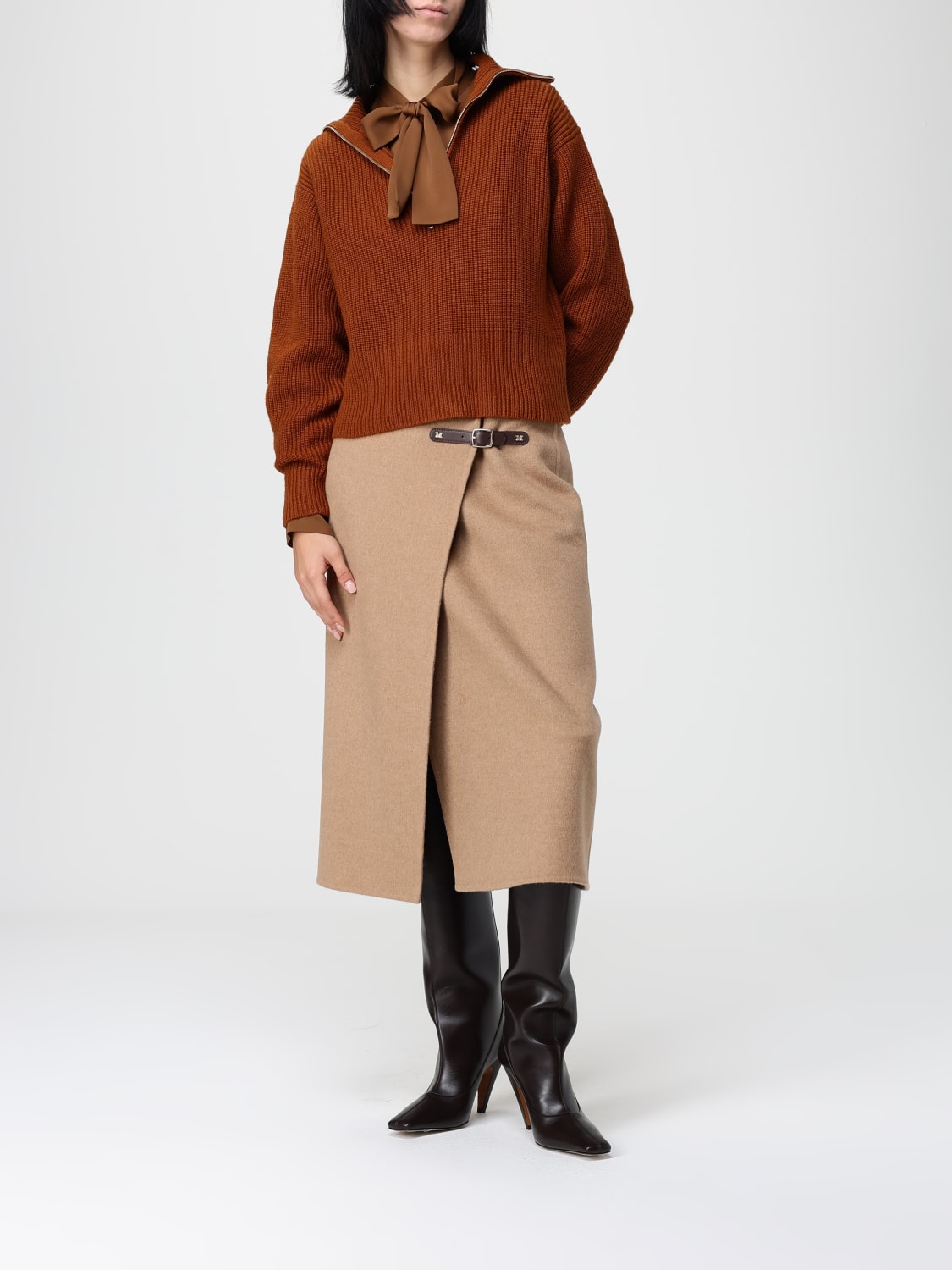 MAX MARA CAMICIA: Camicia Max Mara in seta, Cuoio - Img 2